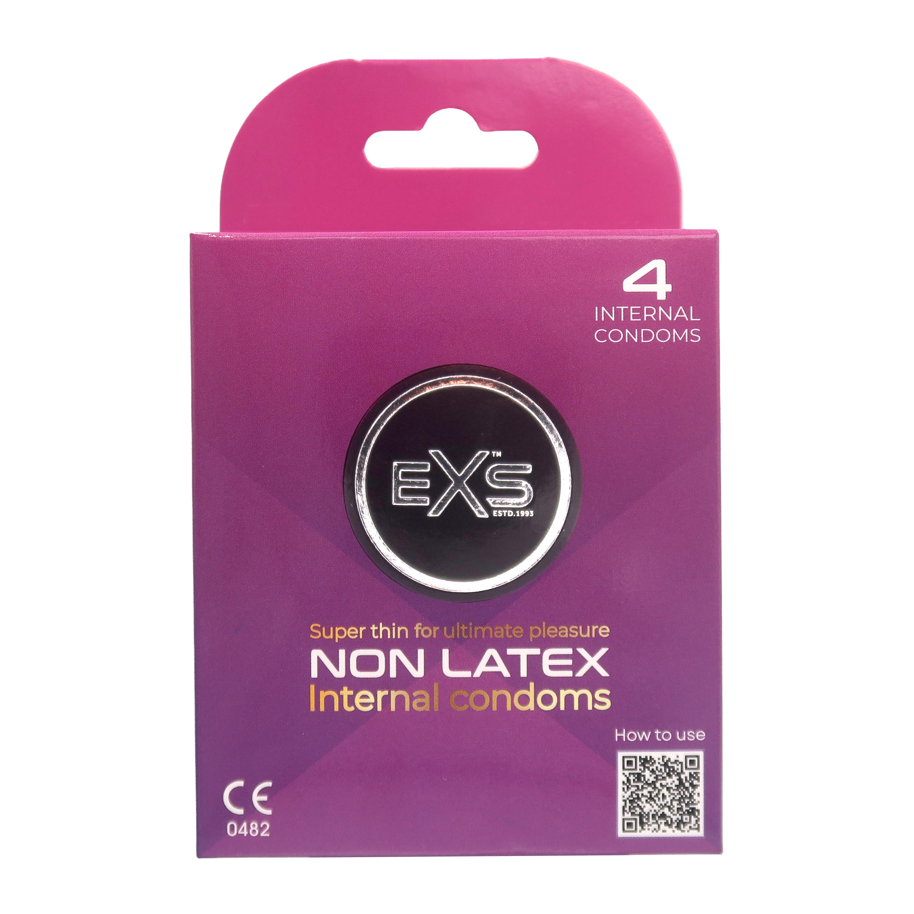 EXS Internal non-latex condom lace straps (4pcs)
