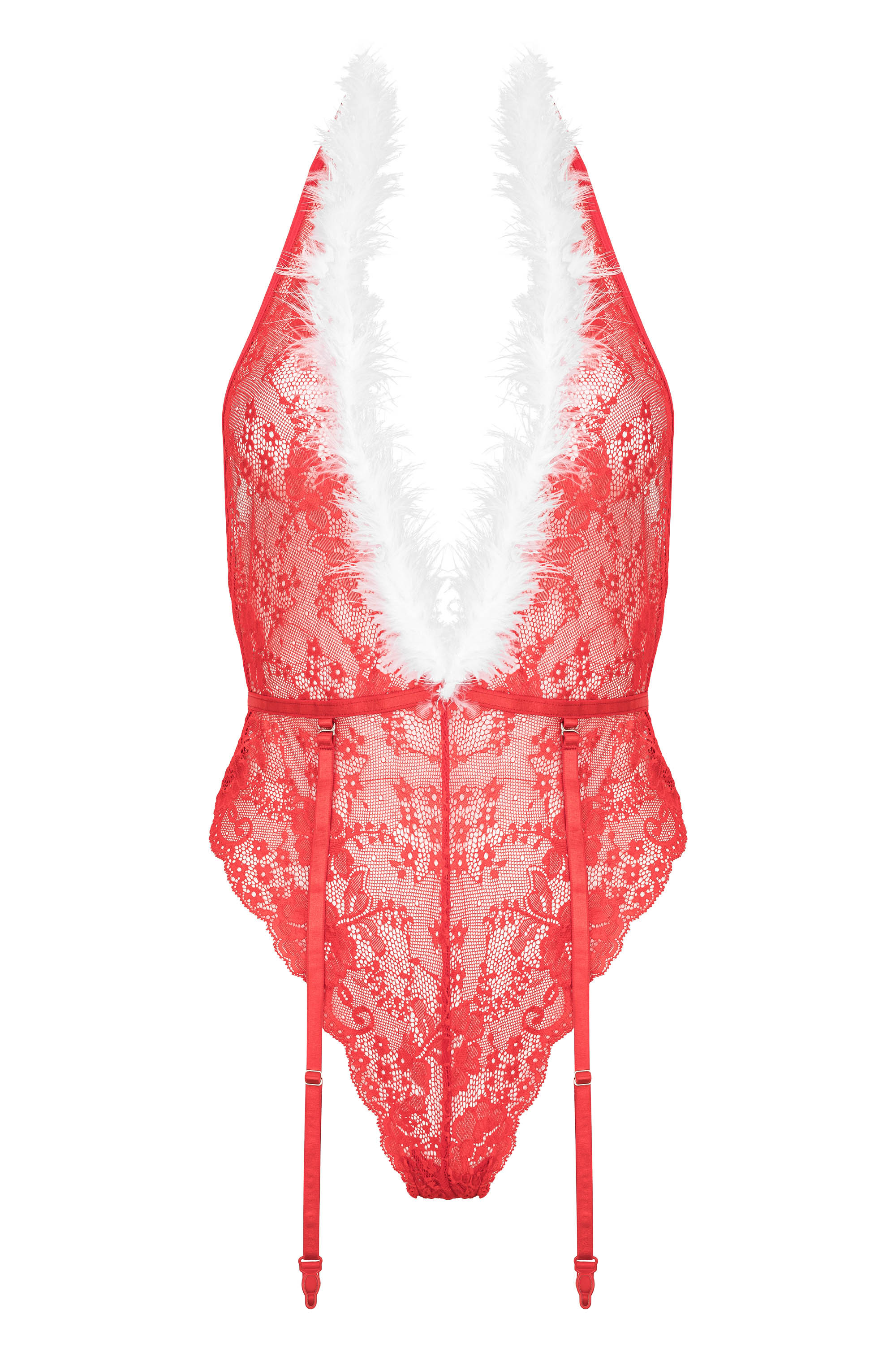 KOTEK Kristinella Body red/white S/M