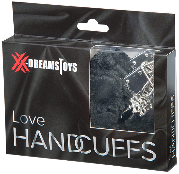 XXdreamSToys Liebes-Handschellen m. Plüsch schwarz