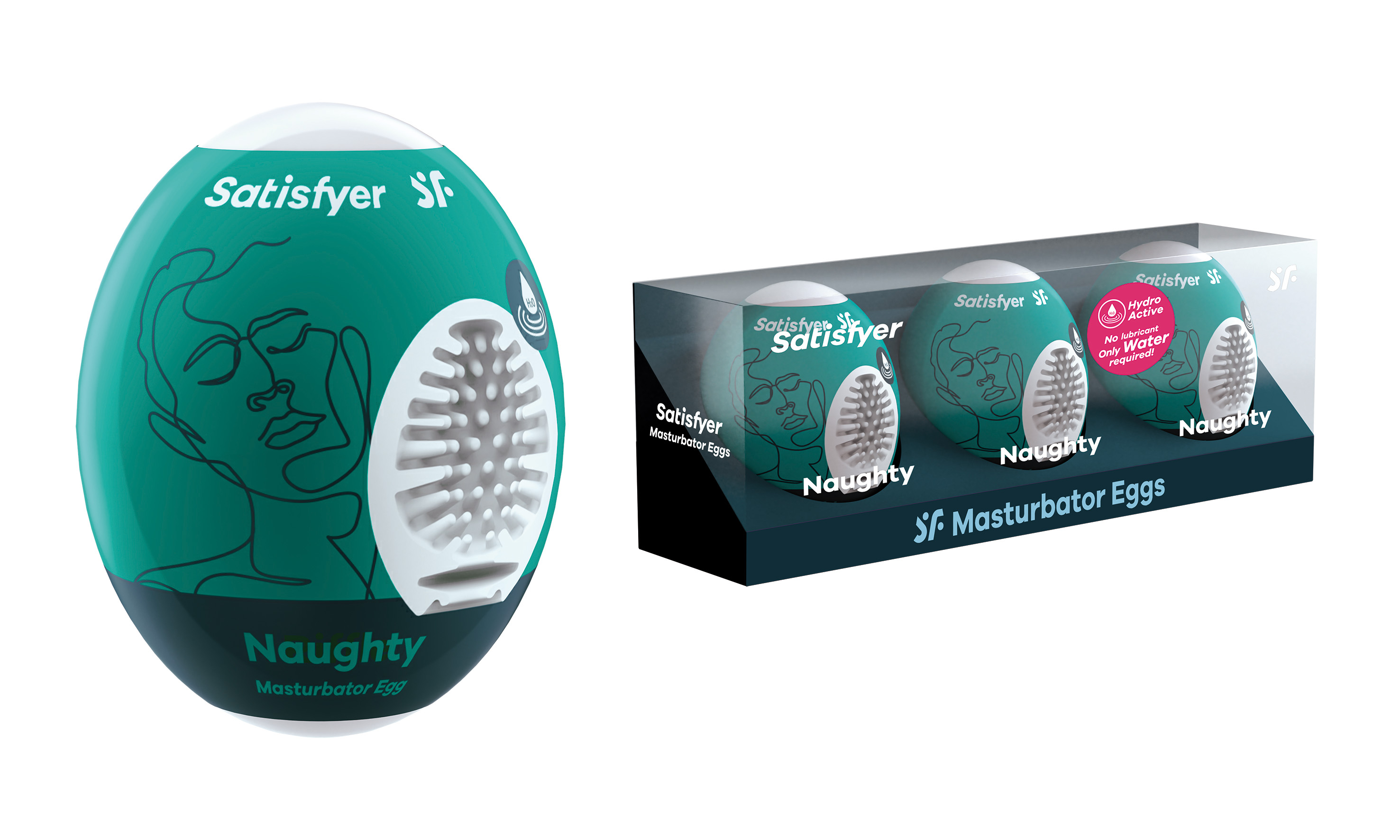 SATISFYER Men Masturbator Egg Naughty 3er Set