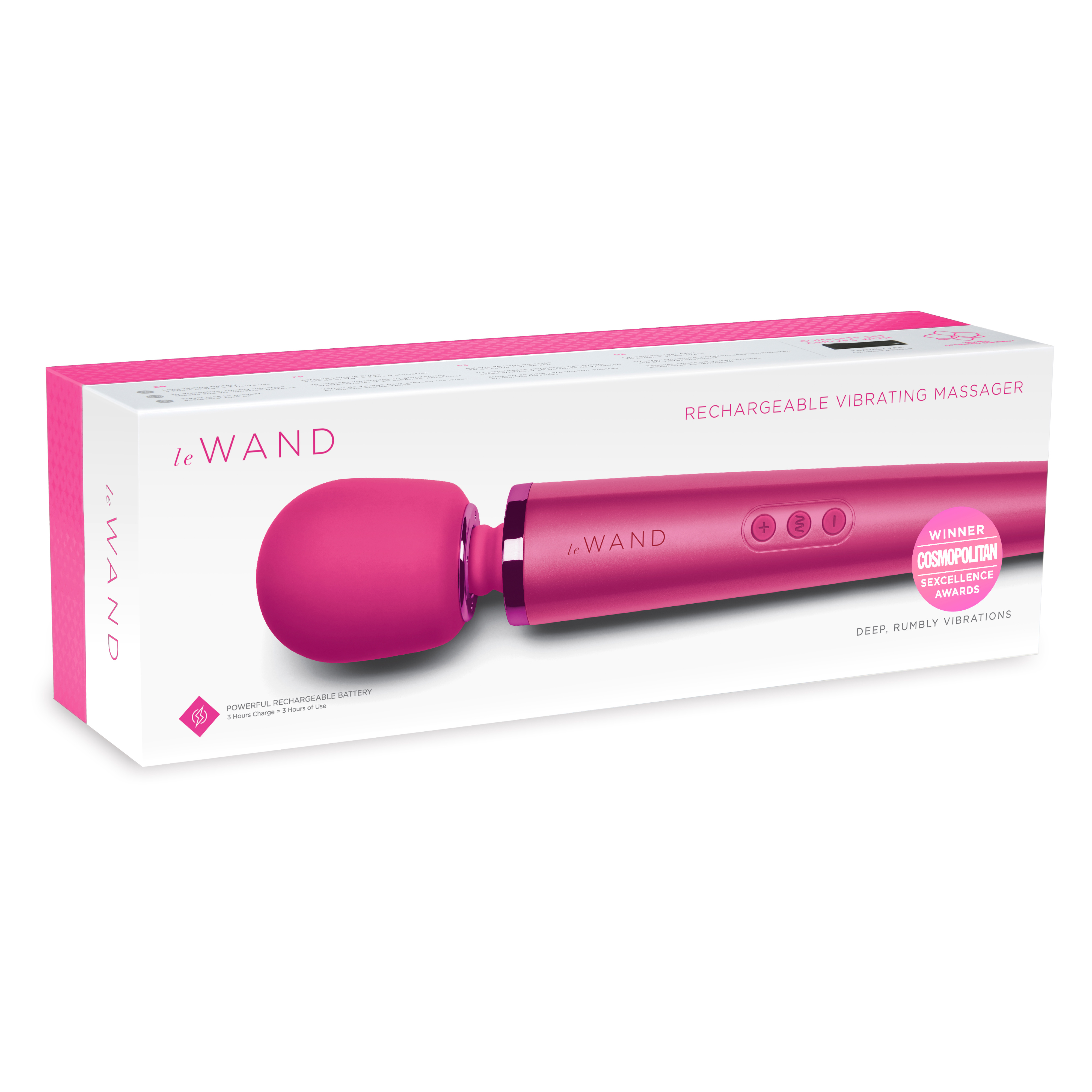 Le Wand Magenta rechargeable massager