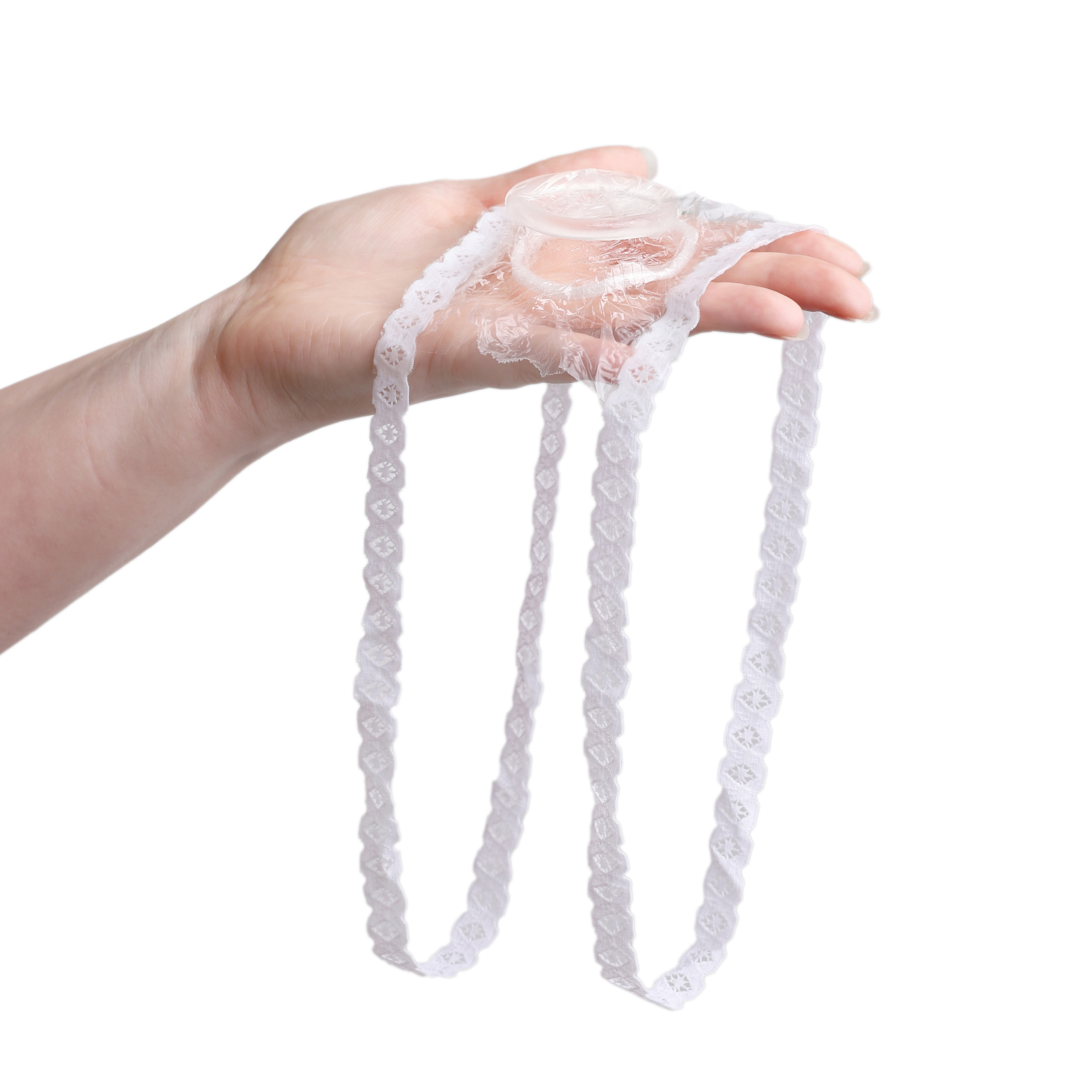 EXS Internal non-latex condom lace straps (4pcs)
