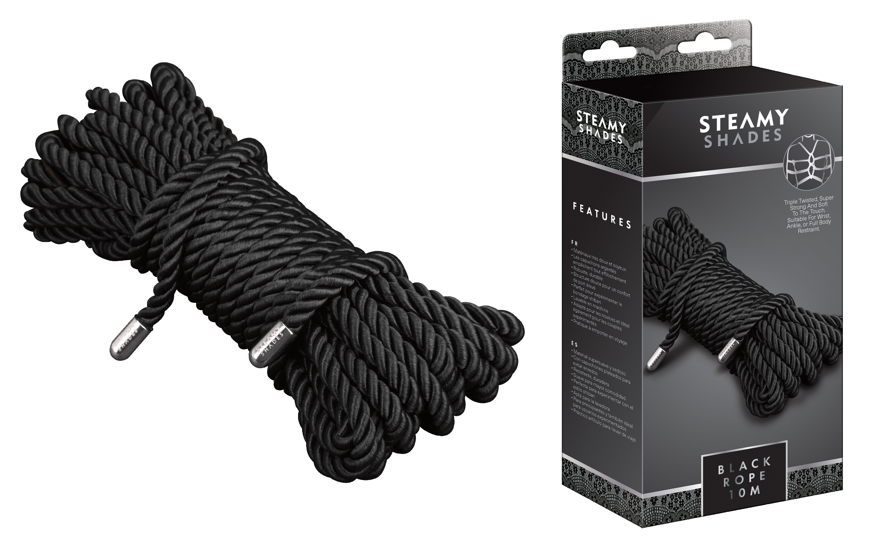 STEAMY SHADES Black Rope