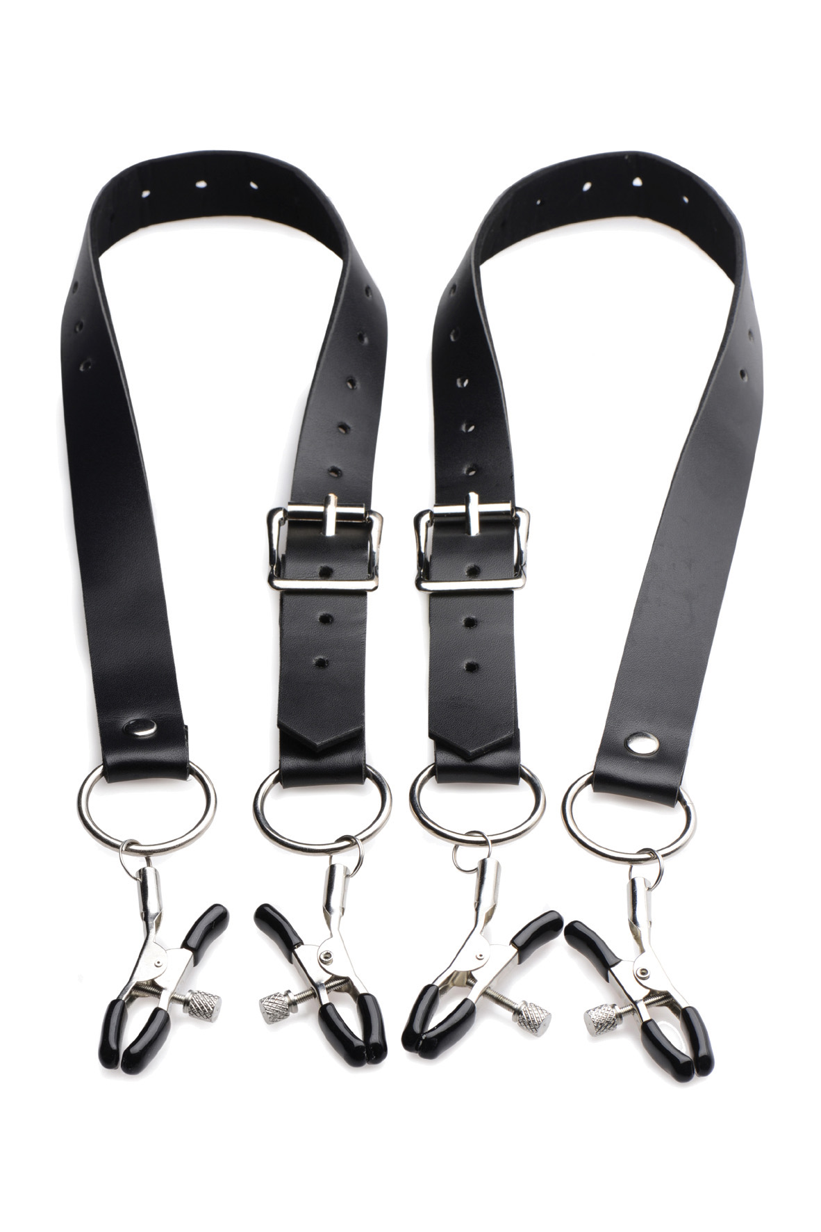 MASTER SERIES Spread Labia Spreader Straps with Clamps