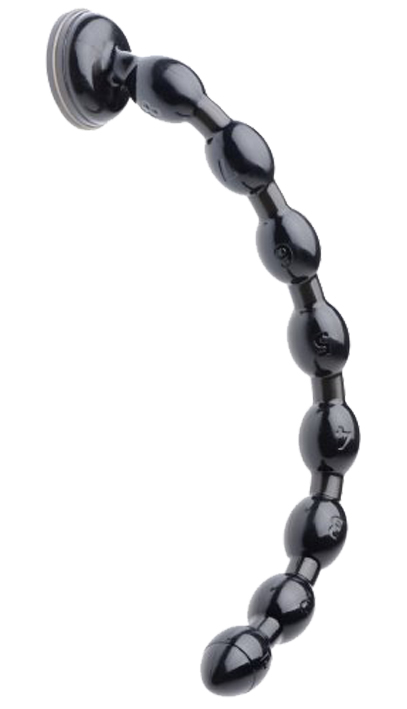 HOSED Beaded Anal Snake 19' Dildo black