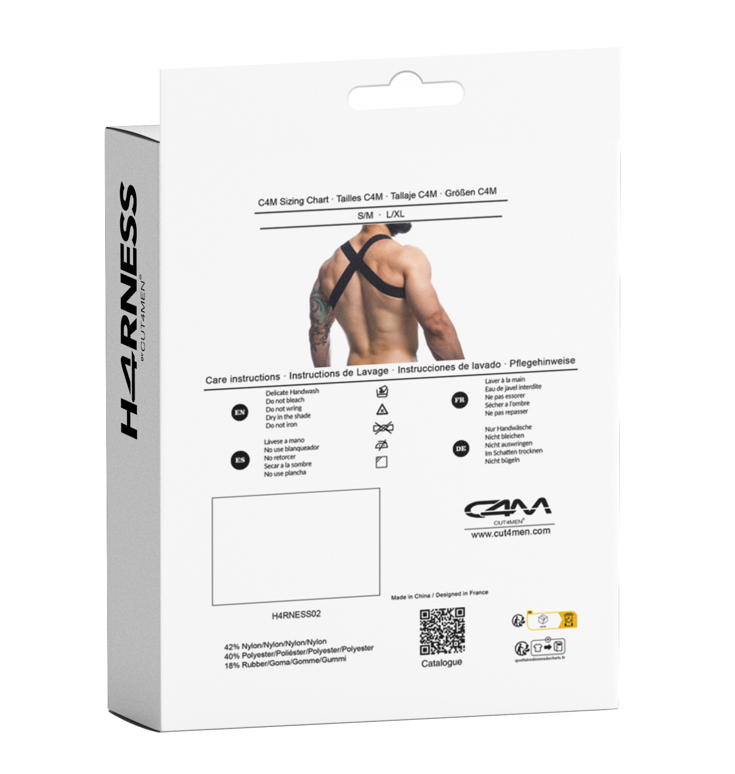 C4M Hero Black Harness L/XL C4M Hero Black Harness L/XL
