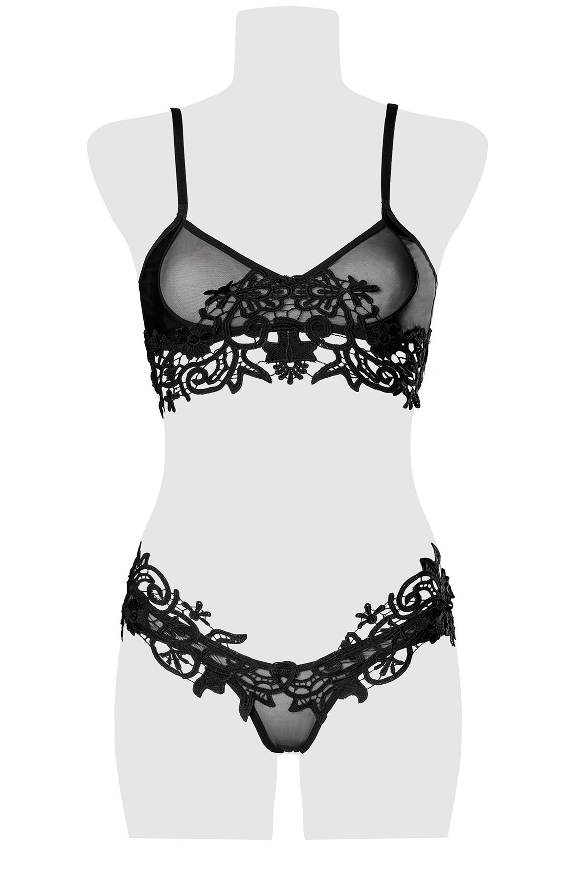 GREY VELVET 2-teiliges BH/Slip Set 2XL
