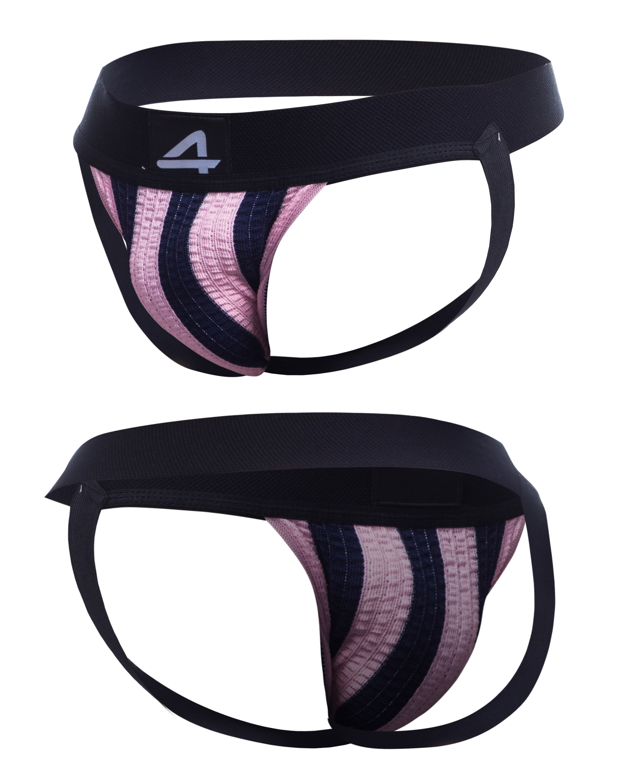 C4M Jockstrap Stripe Pink S