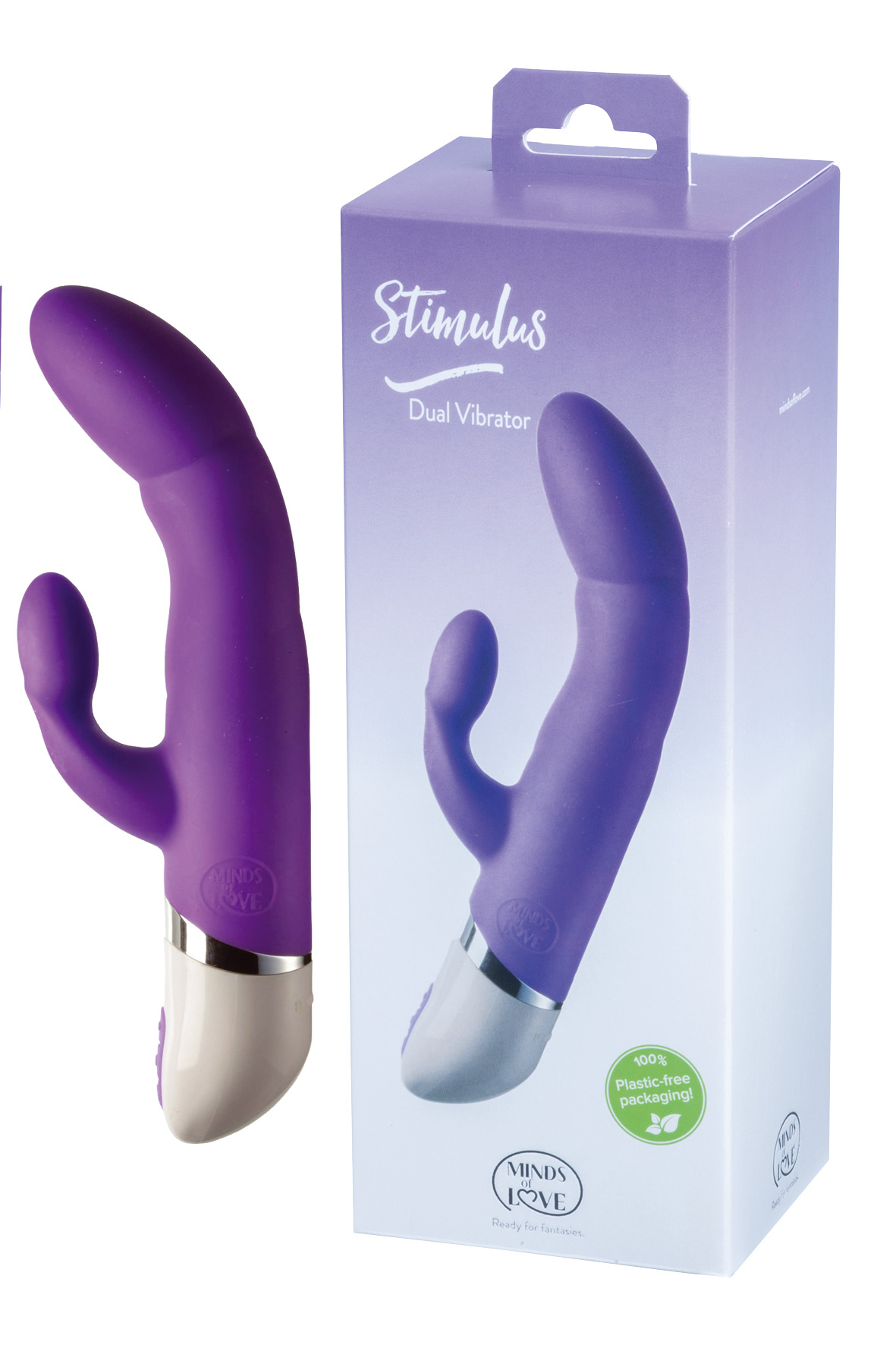 MINDS of LOVE Stimulus Dual Vibrator purple