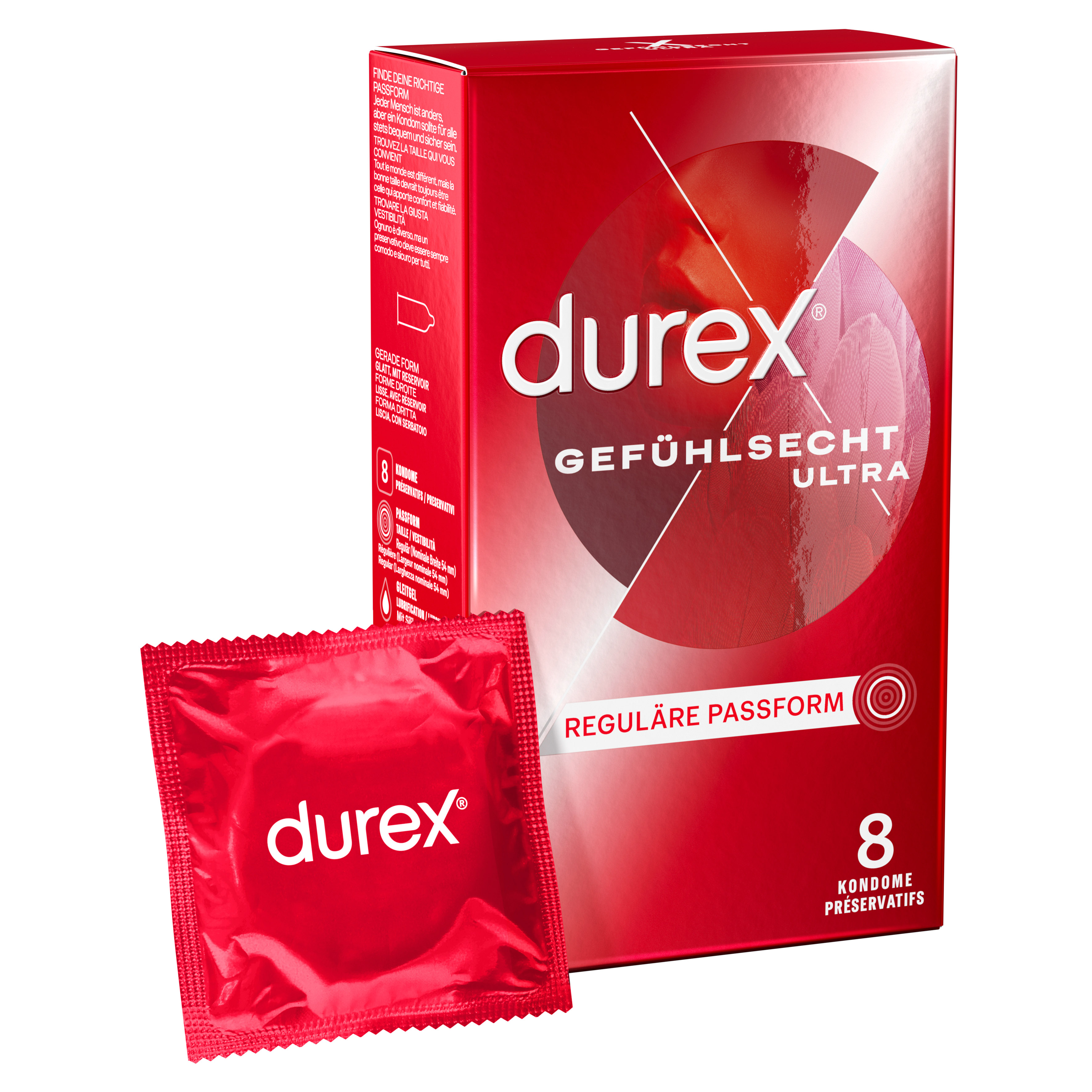 DUREX Gefühlsecht Ultra 8 St. -New Design-