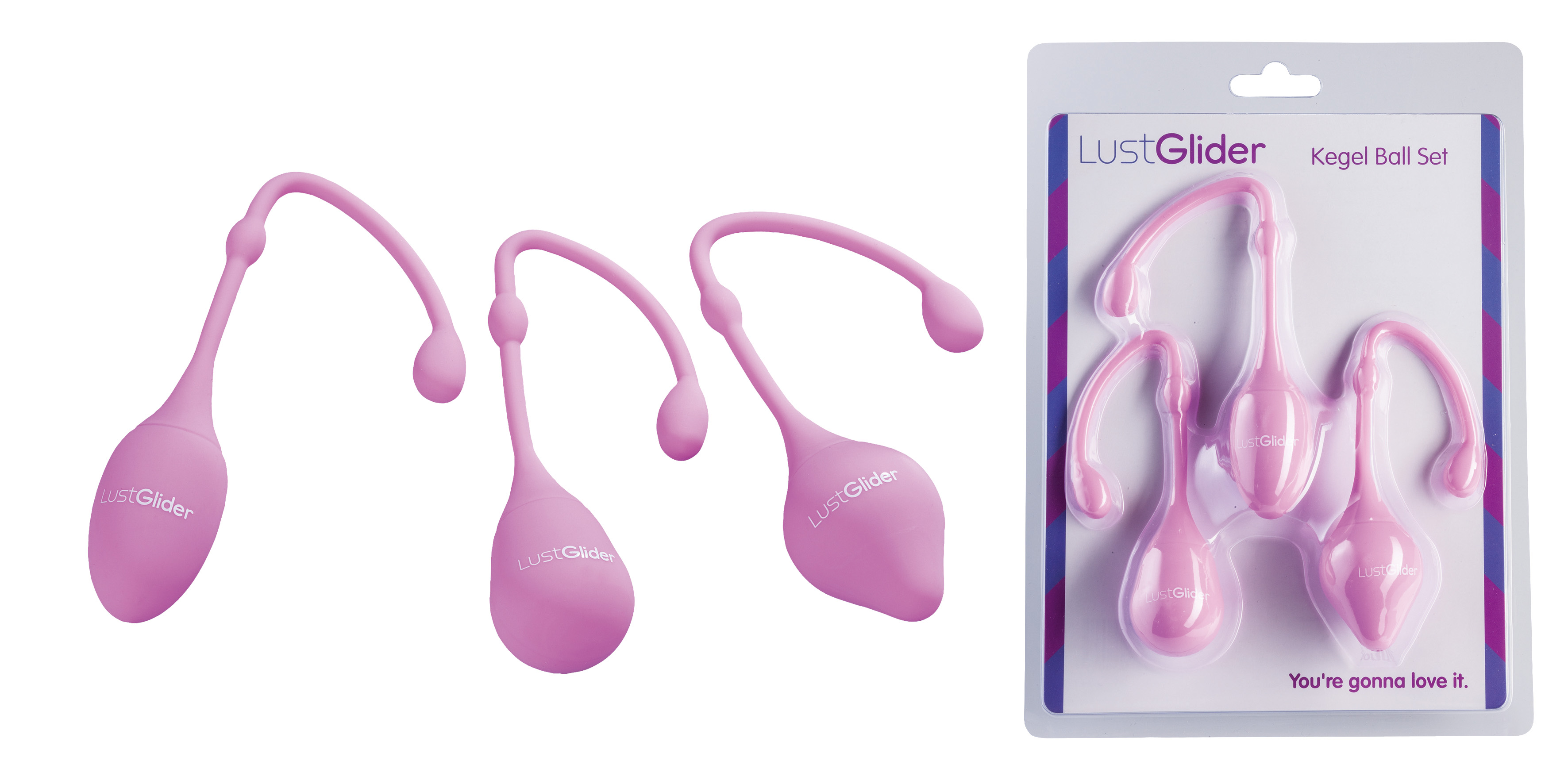 LustGlider Kegel Ball Set rosa