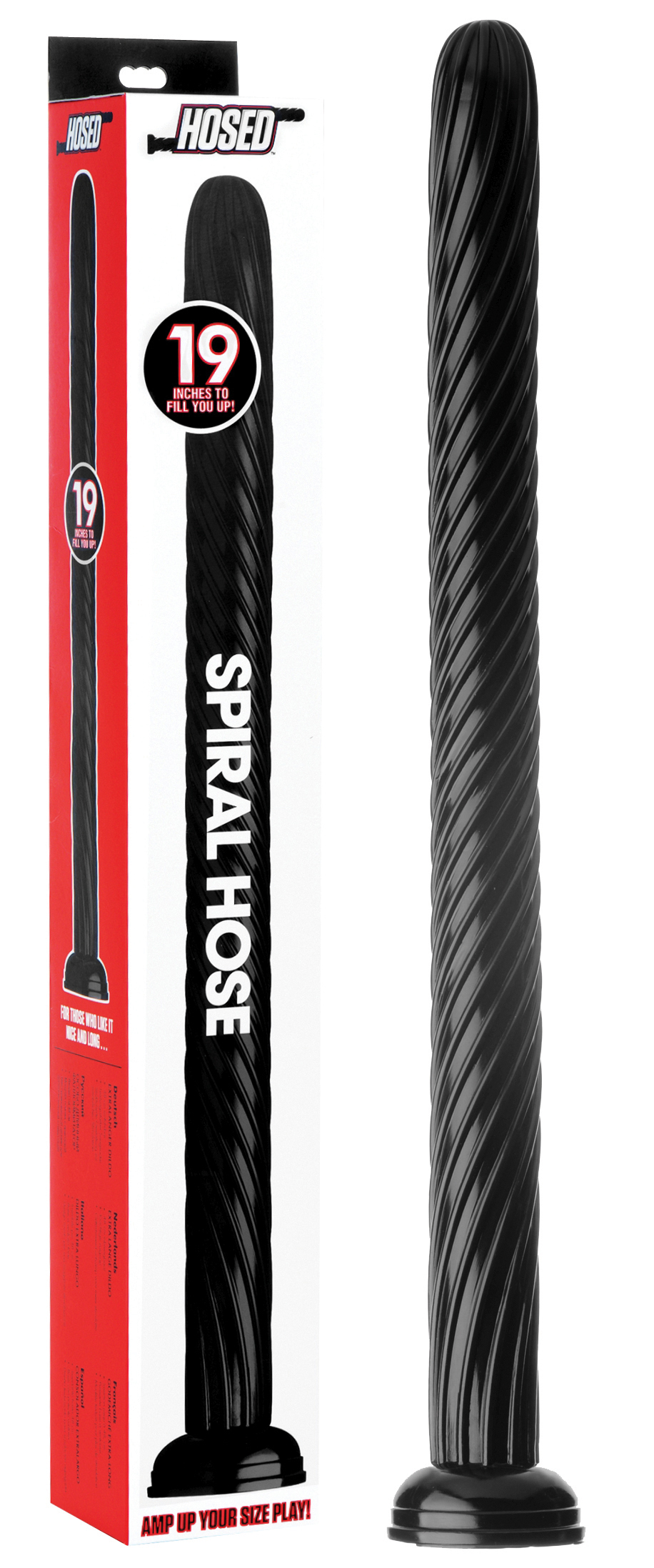 HOSED Spiral Hose 19' Dildo black