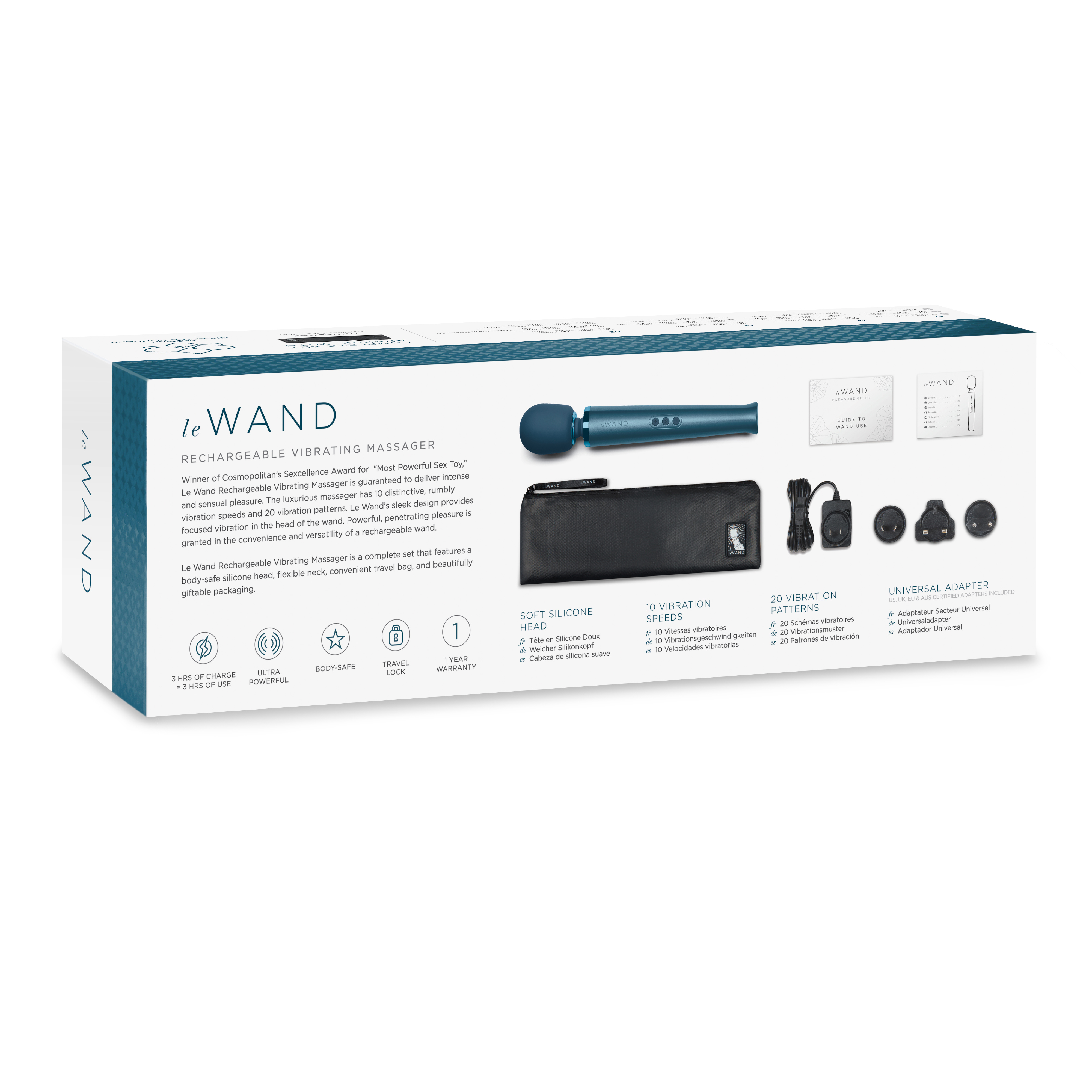 Le Wand Pacific Blue rechargeable massager