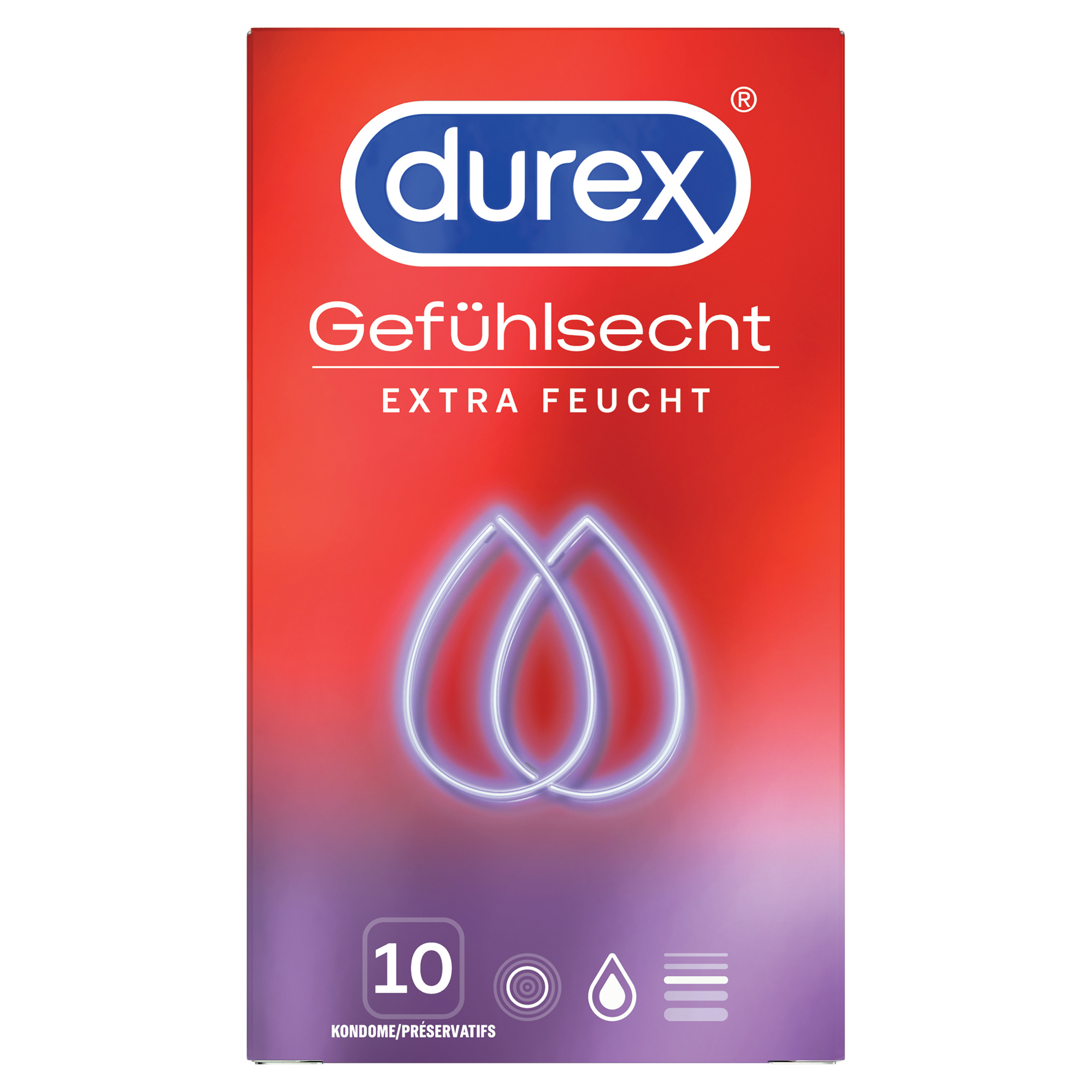 DUREX Gefühlsecht Extra Feucht 10 St.