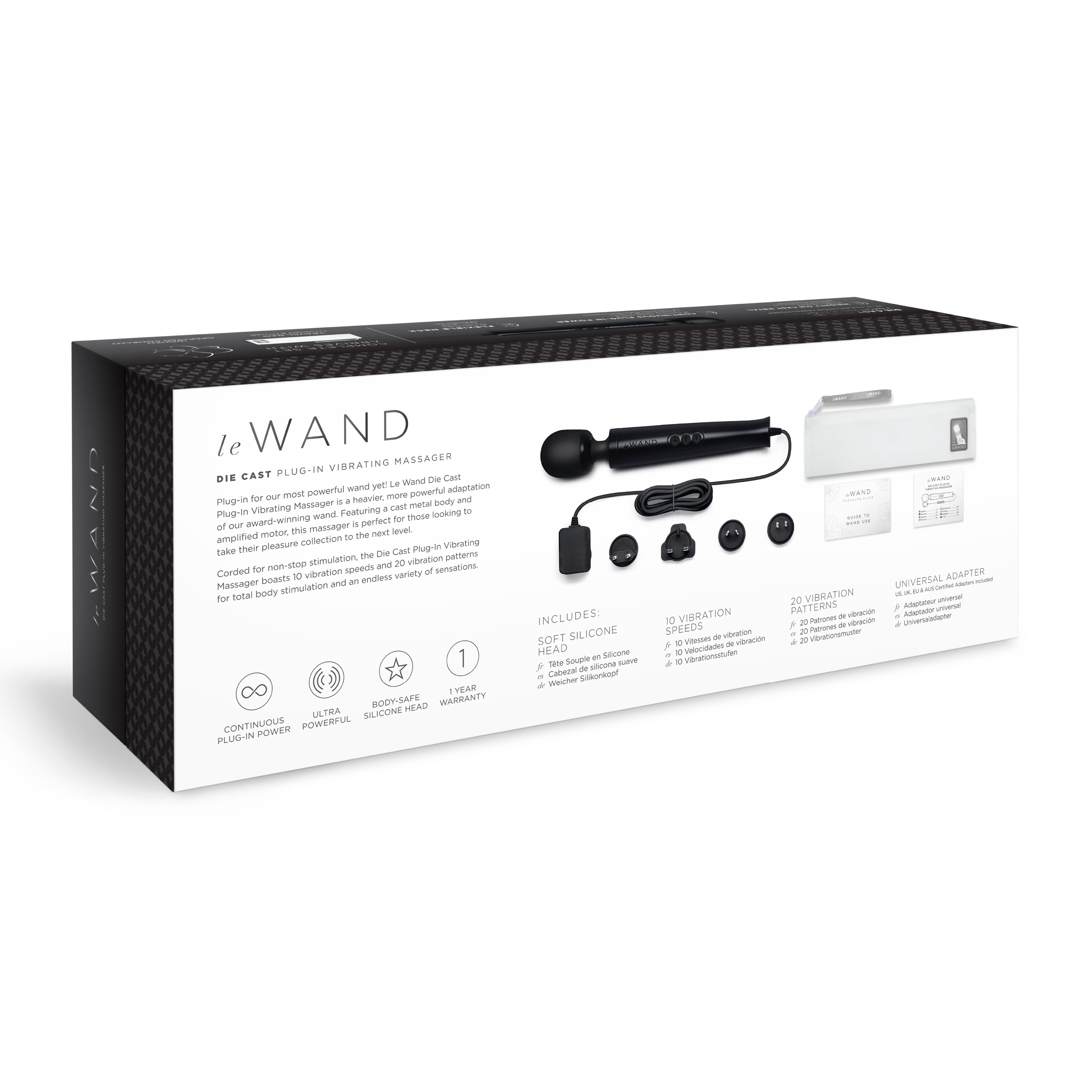 Le Wand Plug-In massager black