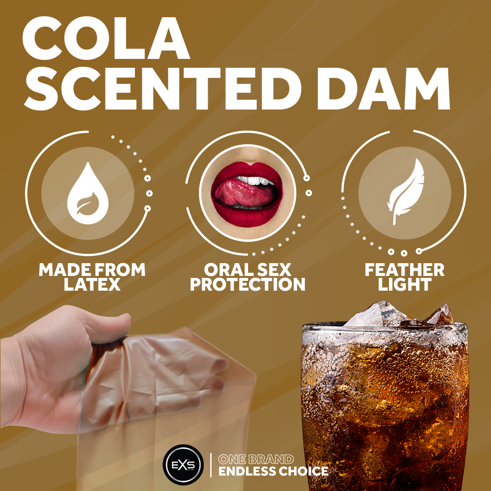 EXS Oral Dams Cola Flavoured (10pcs) 