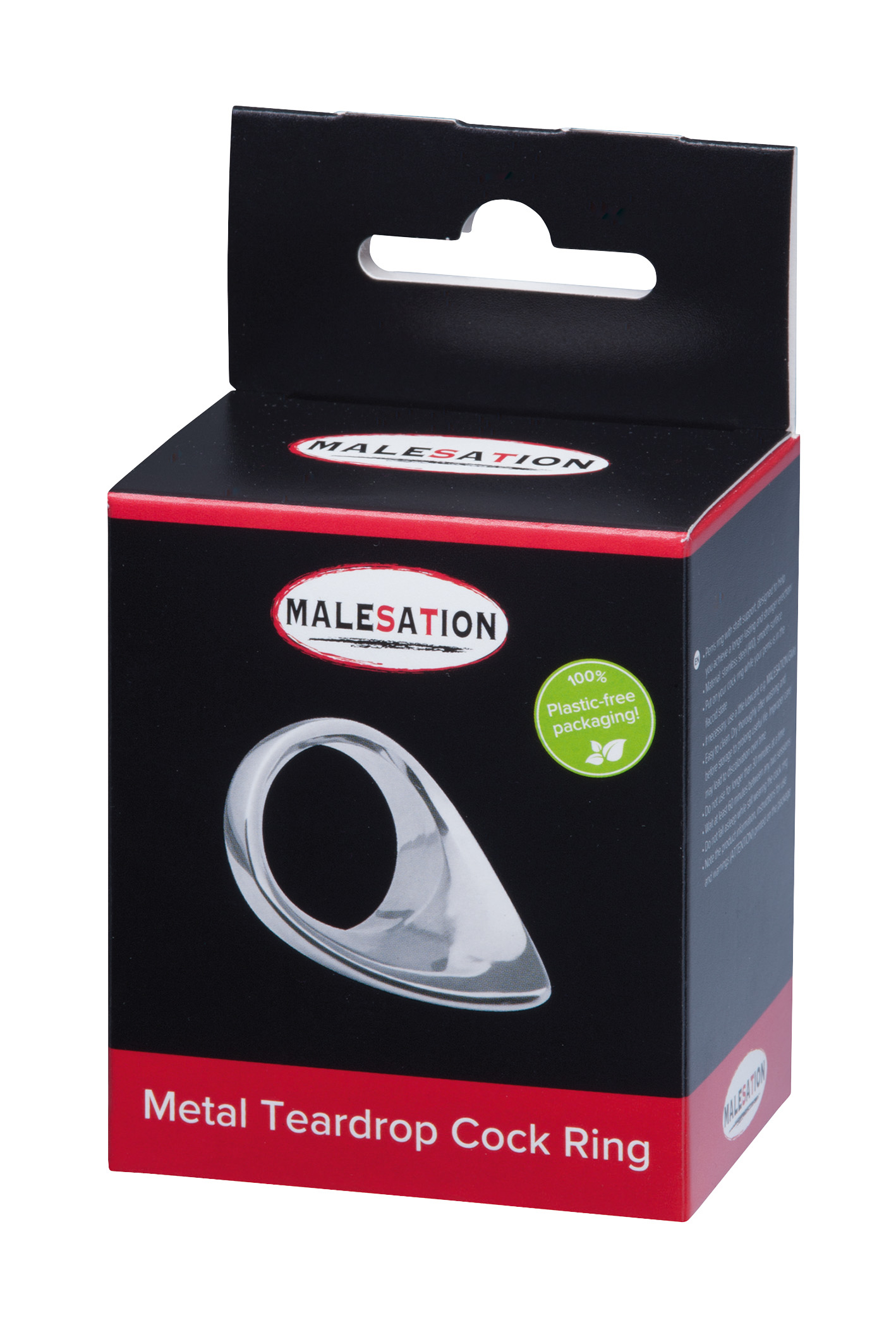 MALESATION Metal Teardrop Cock Ring