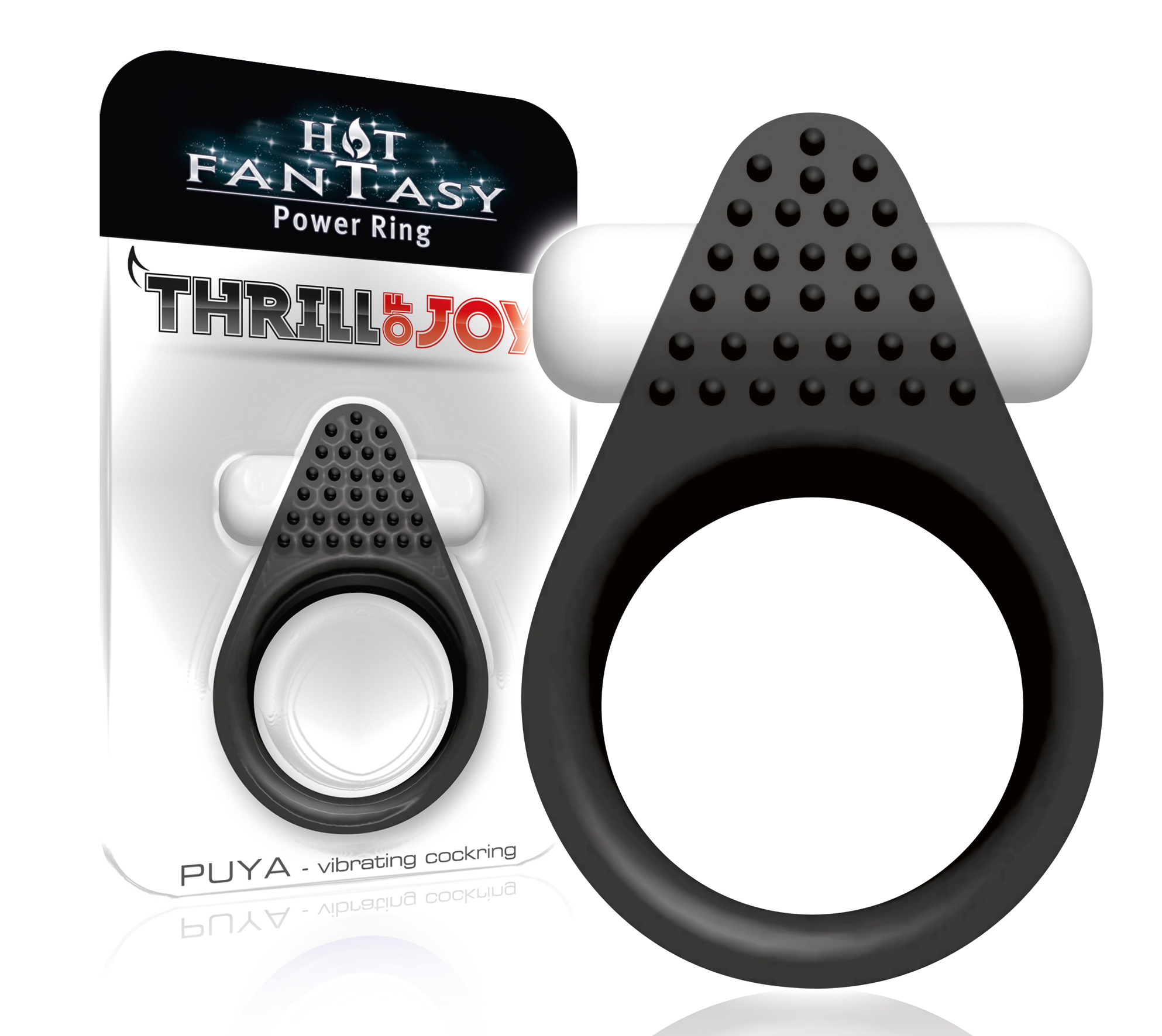 HOT FANTASY Thrill of Joy Puya Vibro-Ring schwarz