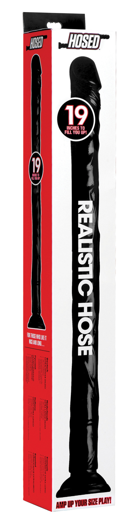 HOSED Realistic Hose 19' Dildo black