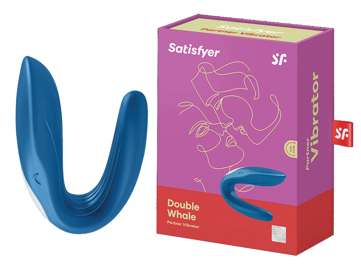 SATISFYER Partner Double Whale blue