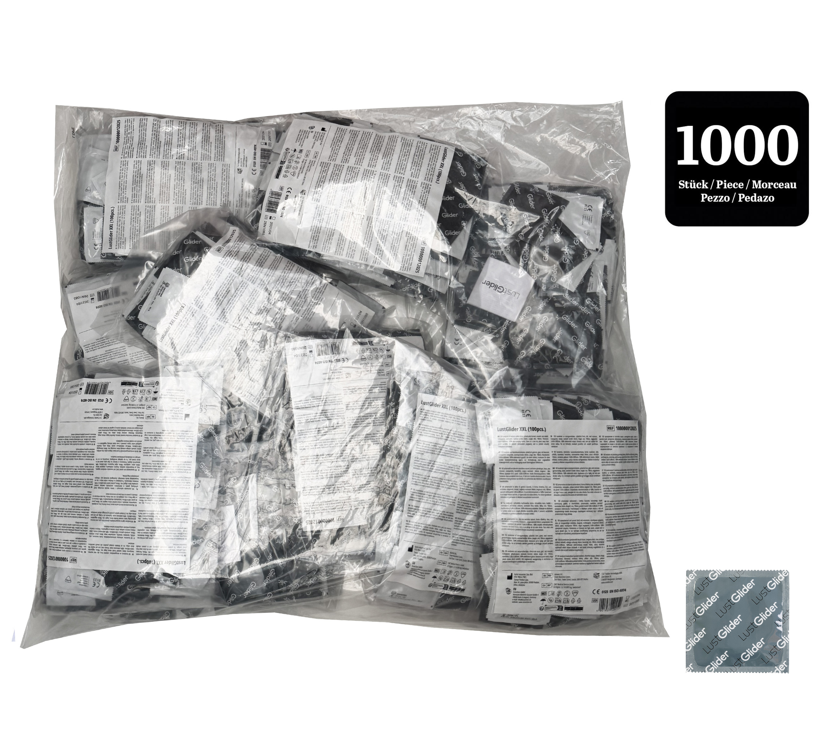 LustGlider Kondome XXL 1000er