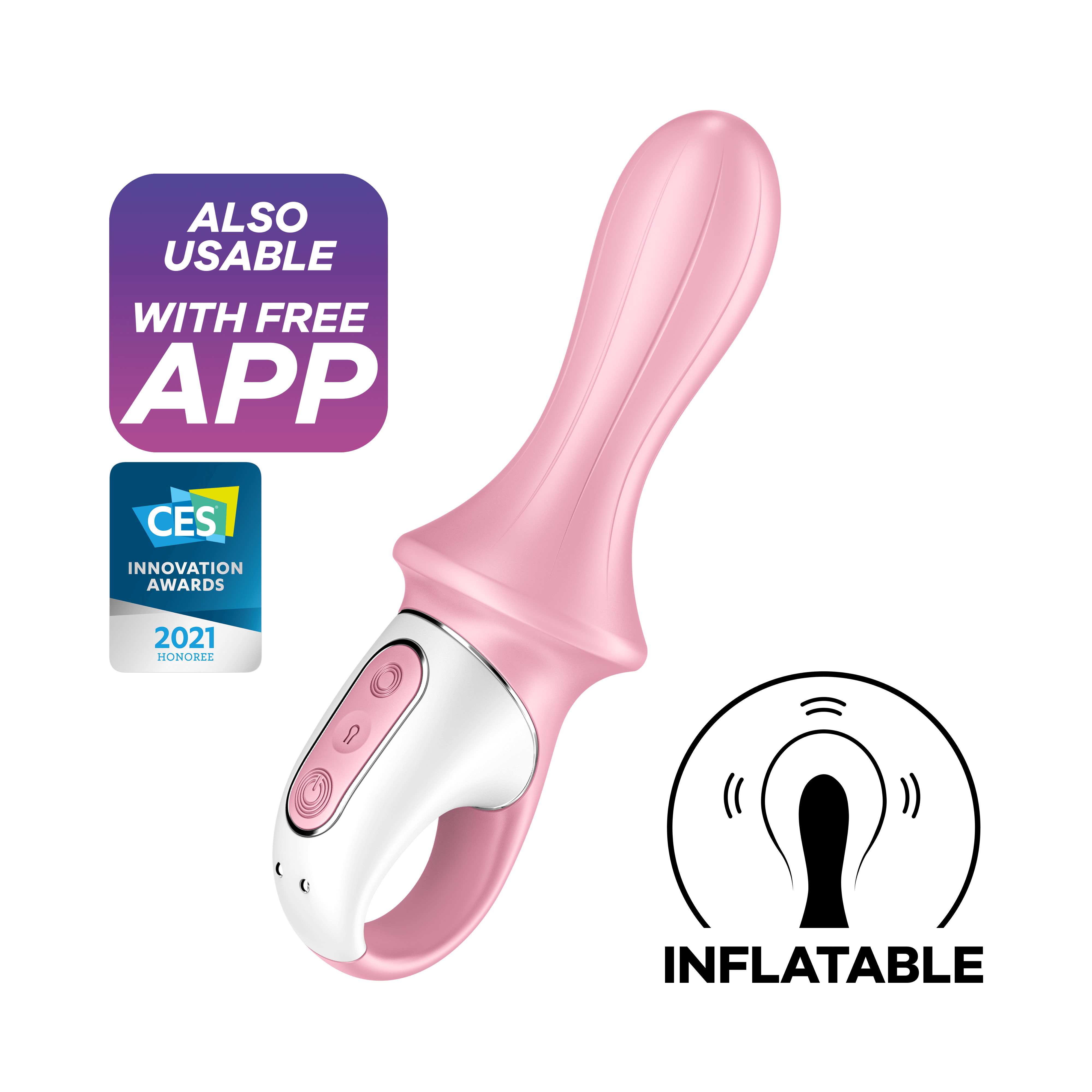 SATISFYER Air Pump Booty 5+ rose