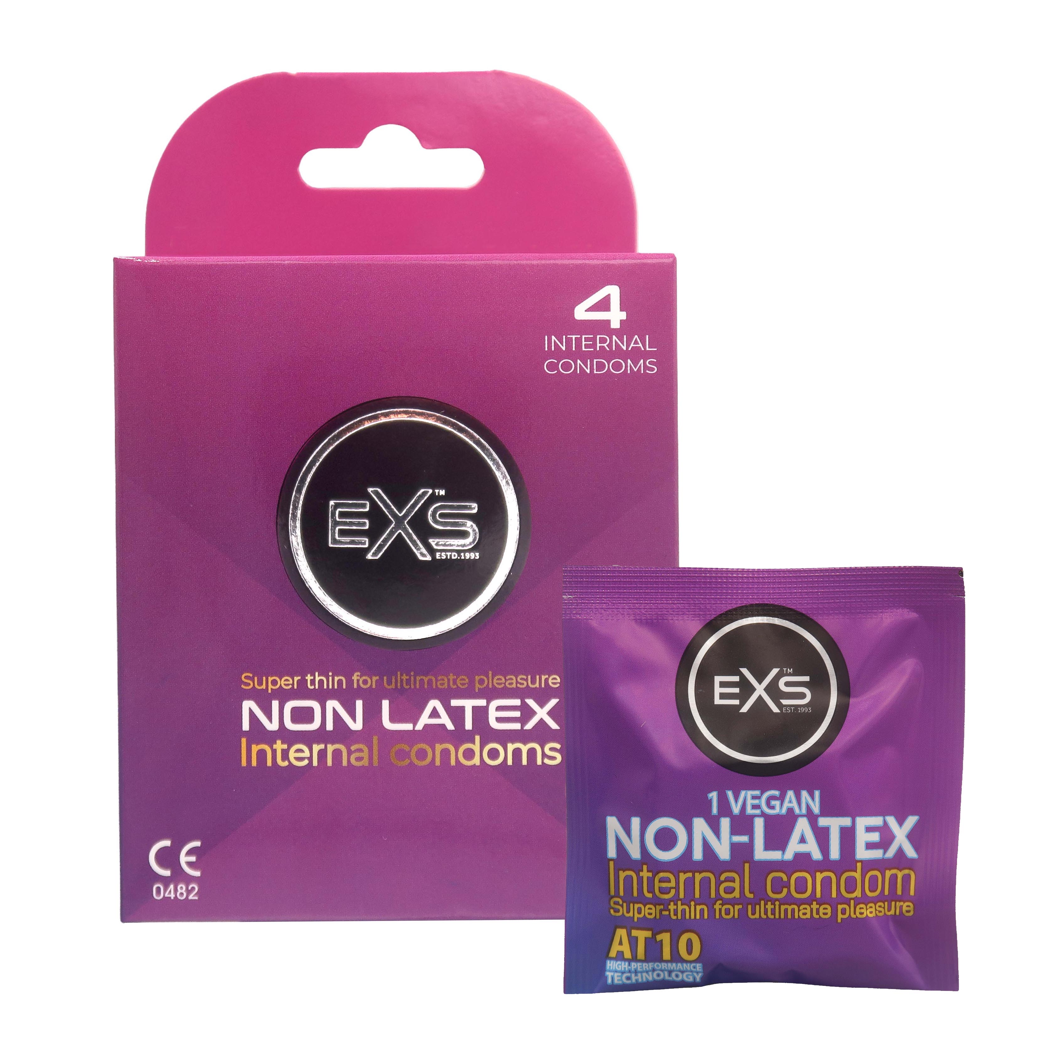 EXS Internal non-latex condom lace straps (4pcs)