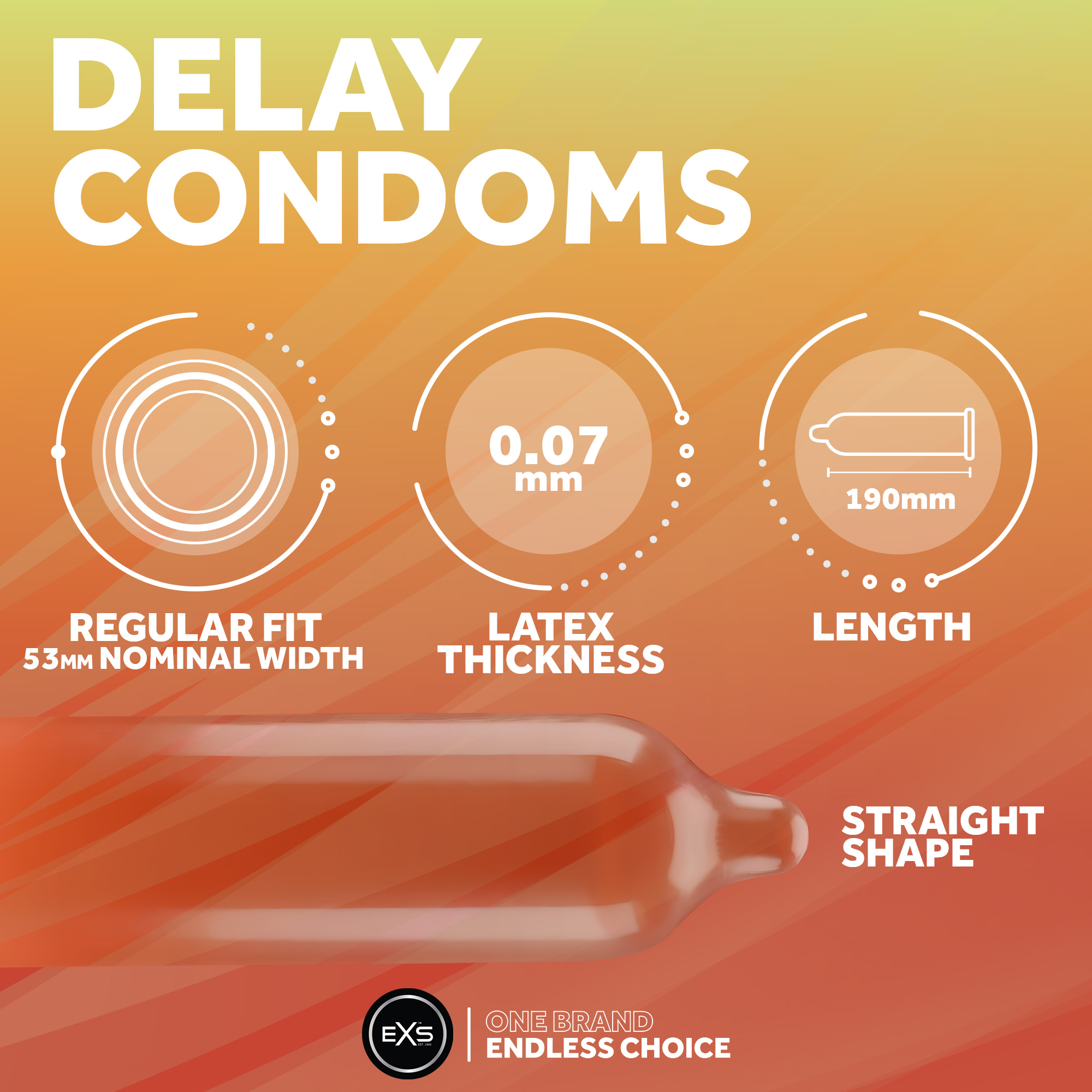 EXS Delay Endurance condoms (12pcs)