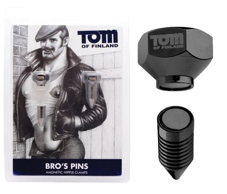 TOM OF FINLAND Bros Pins Magnetic Nipple Clamps