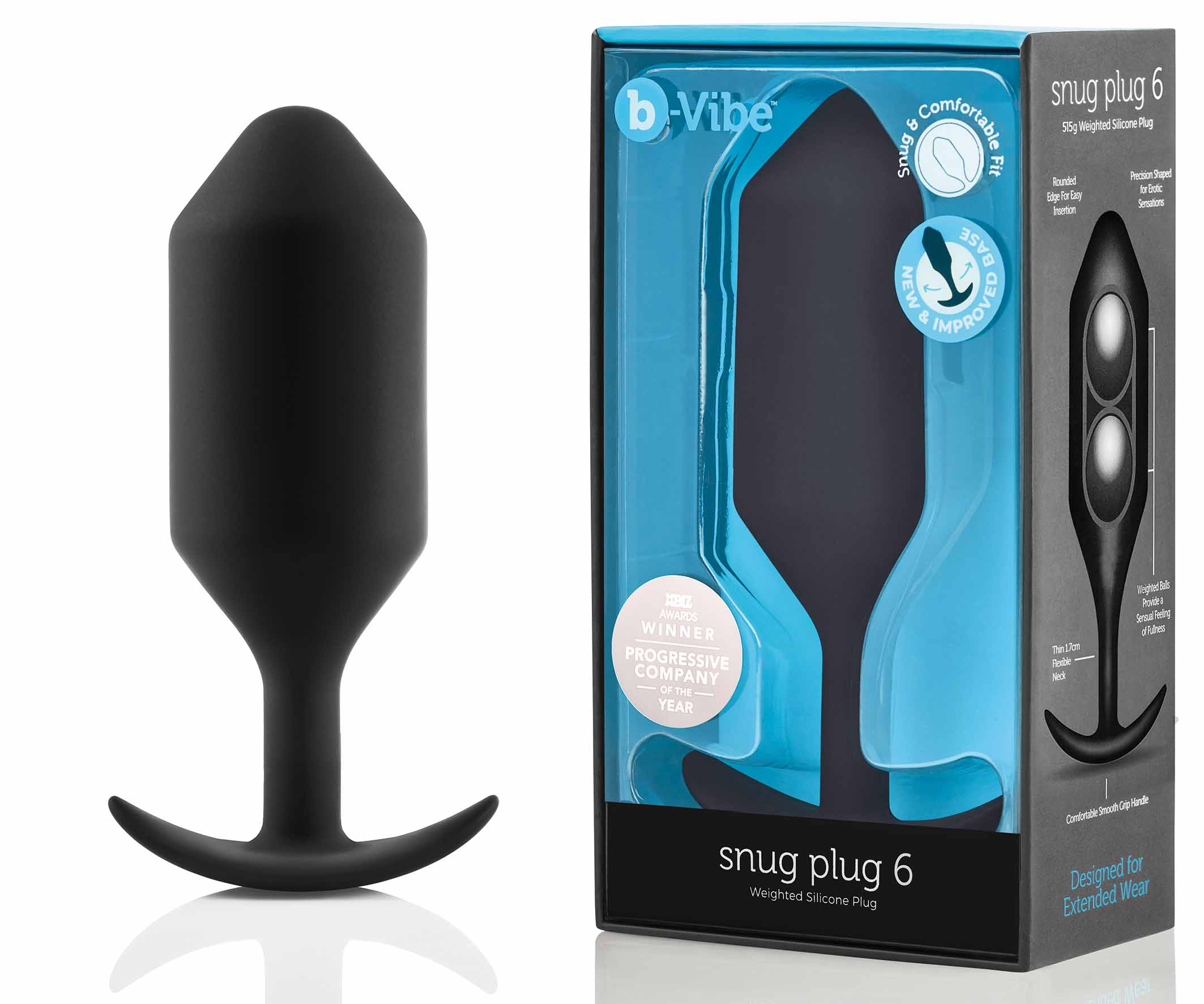 b-Vibe Snug Plug 6 Black