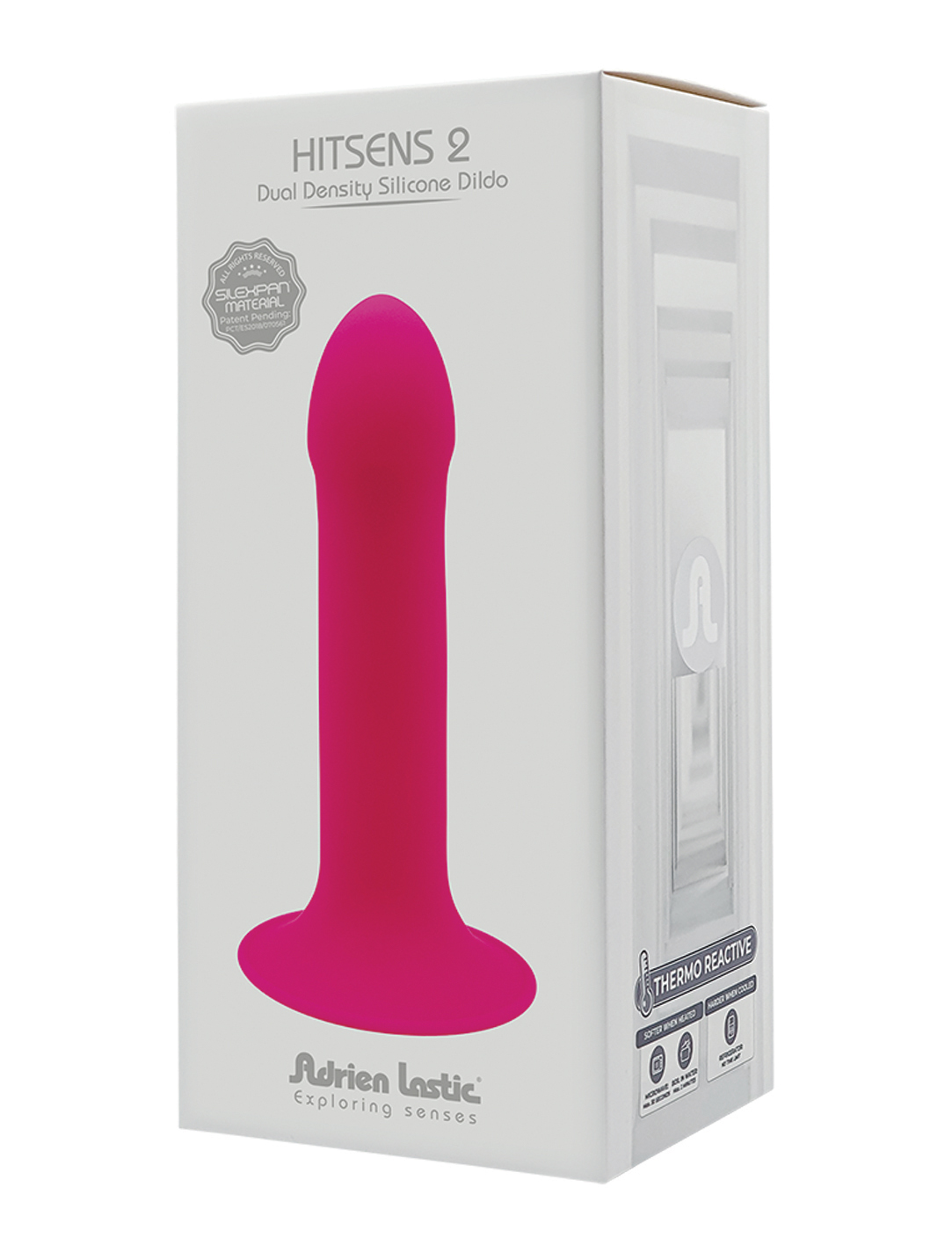 ADRIEN LASTIC Hitsens 2 Dual Density Silicone Dildo pink