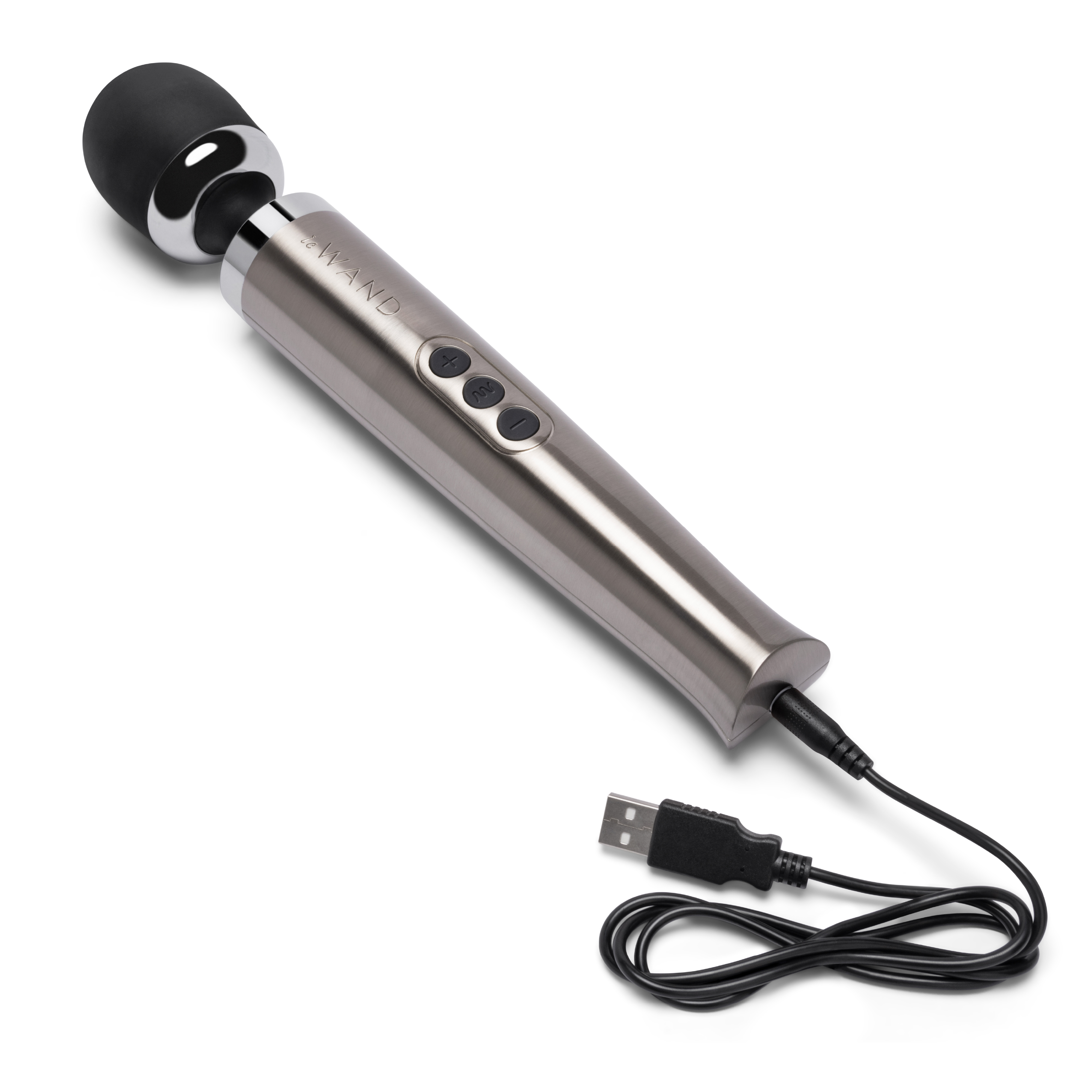 Le Wand Die Cast rechargeable massager silver