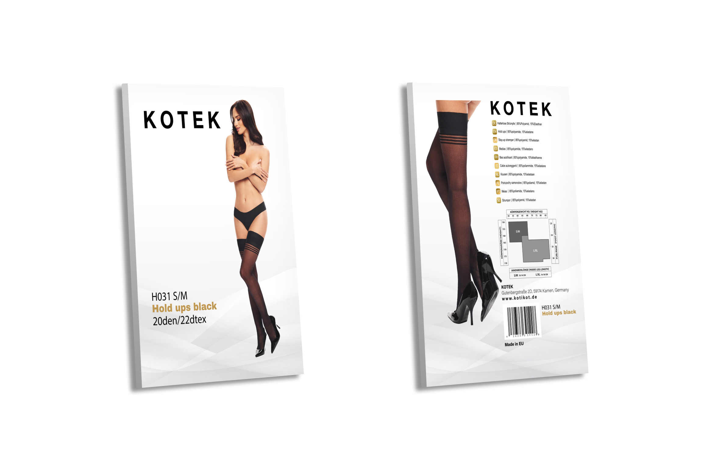 KOTEK Halterlose Strümpfe H031 schwarz S/M KOTEK Halterlose Strümpfe H031 schwarz S/M