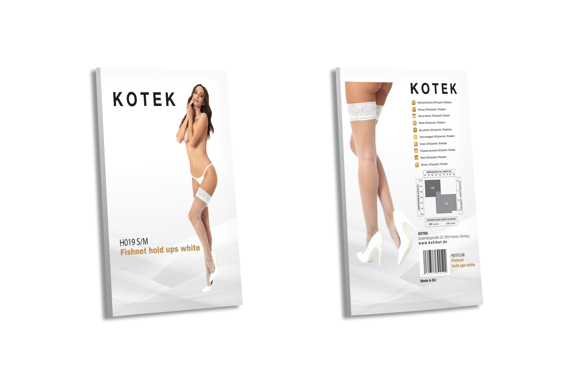 KOTEK Halterlose Strümpfe H019 weiss S/M KOTEK Halterlose Strümpfe H019 weiss S/M