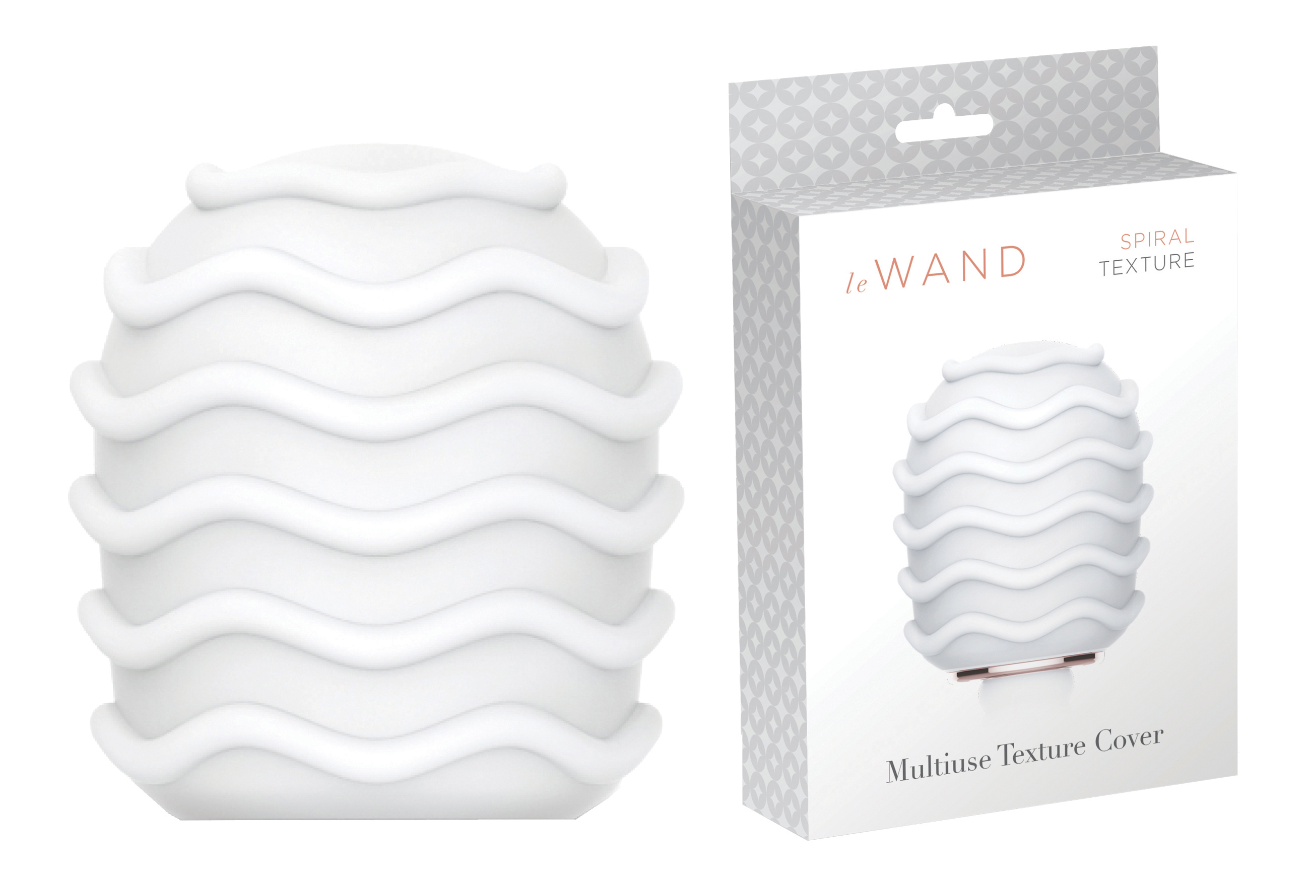 Le Wand Spiral Texture Cover white