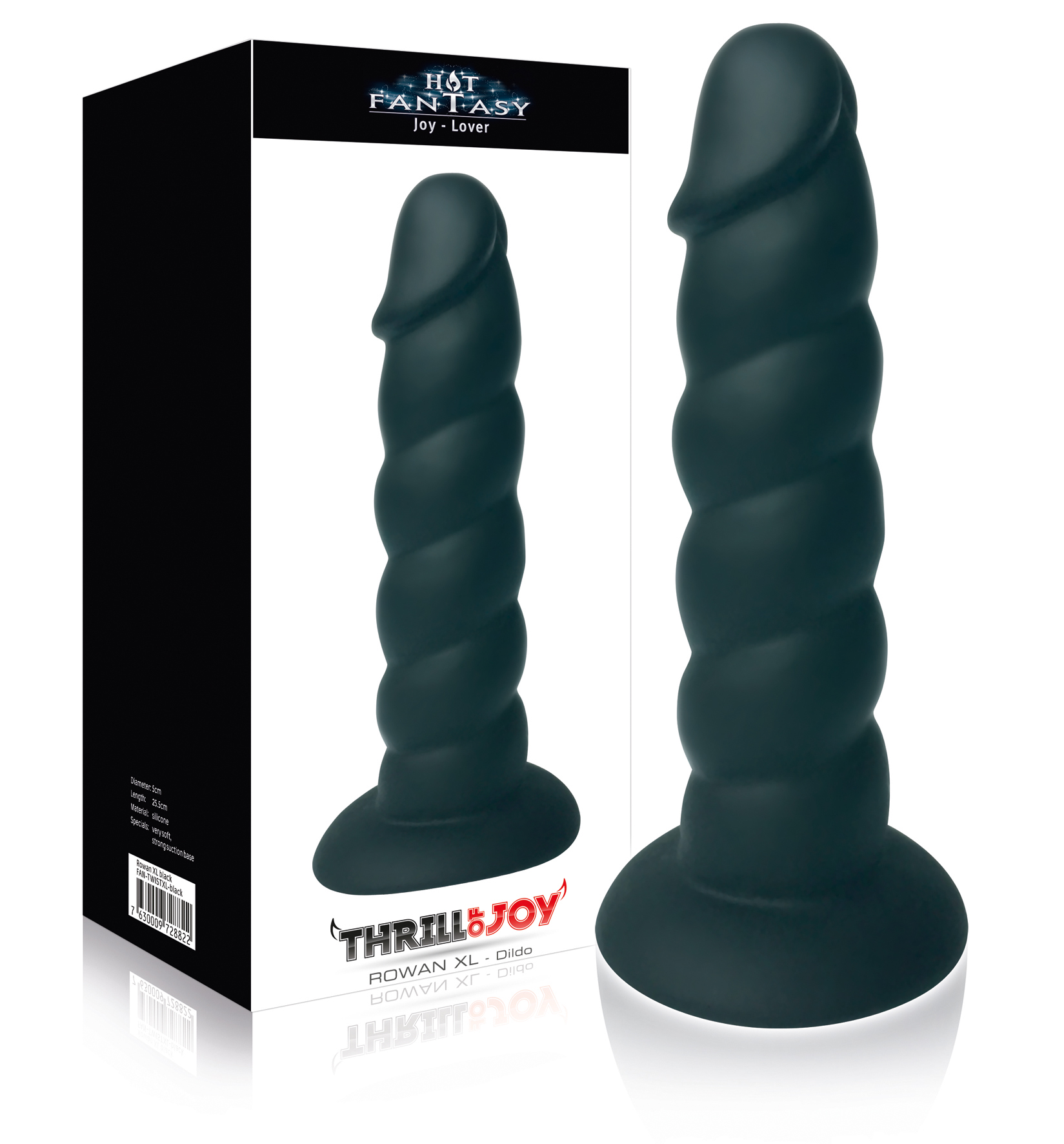 HOT FANTASY Thrill of Joy Rowan Dildo XL black