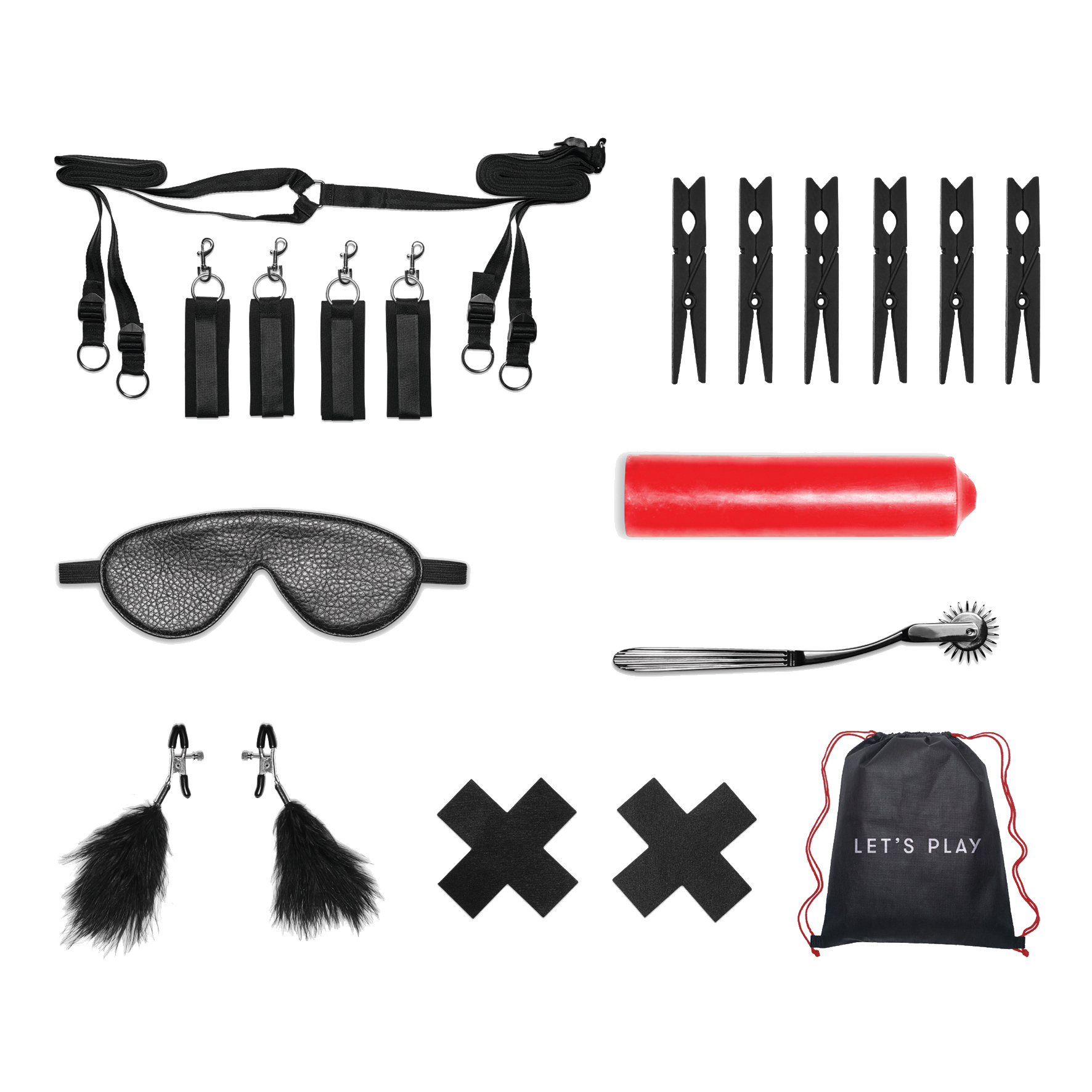 LUX FETISH Bedspreaders Sensory Experience (7pc)