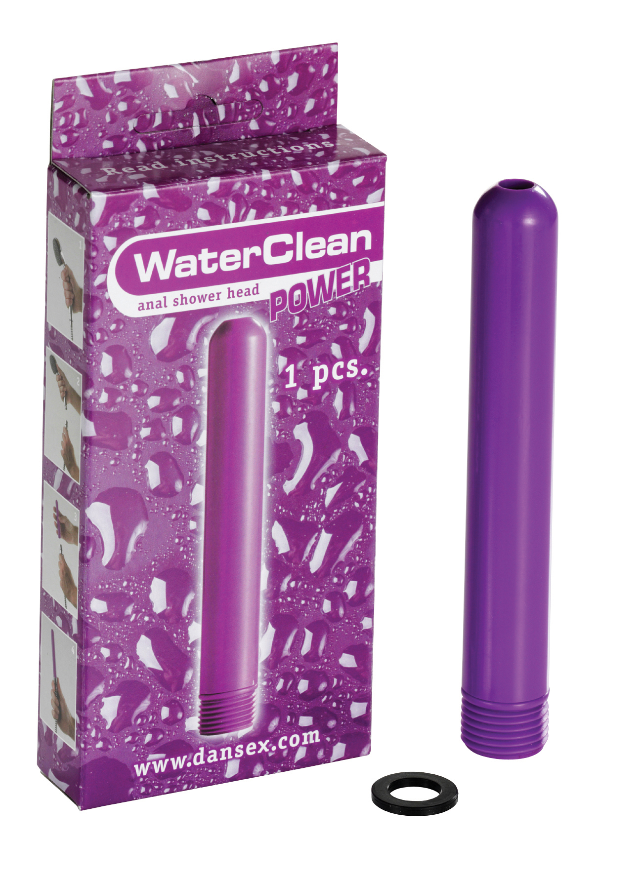 WaterClean Shower Head No Limit Power purple
