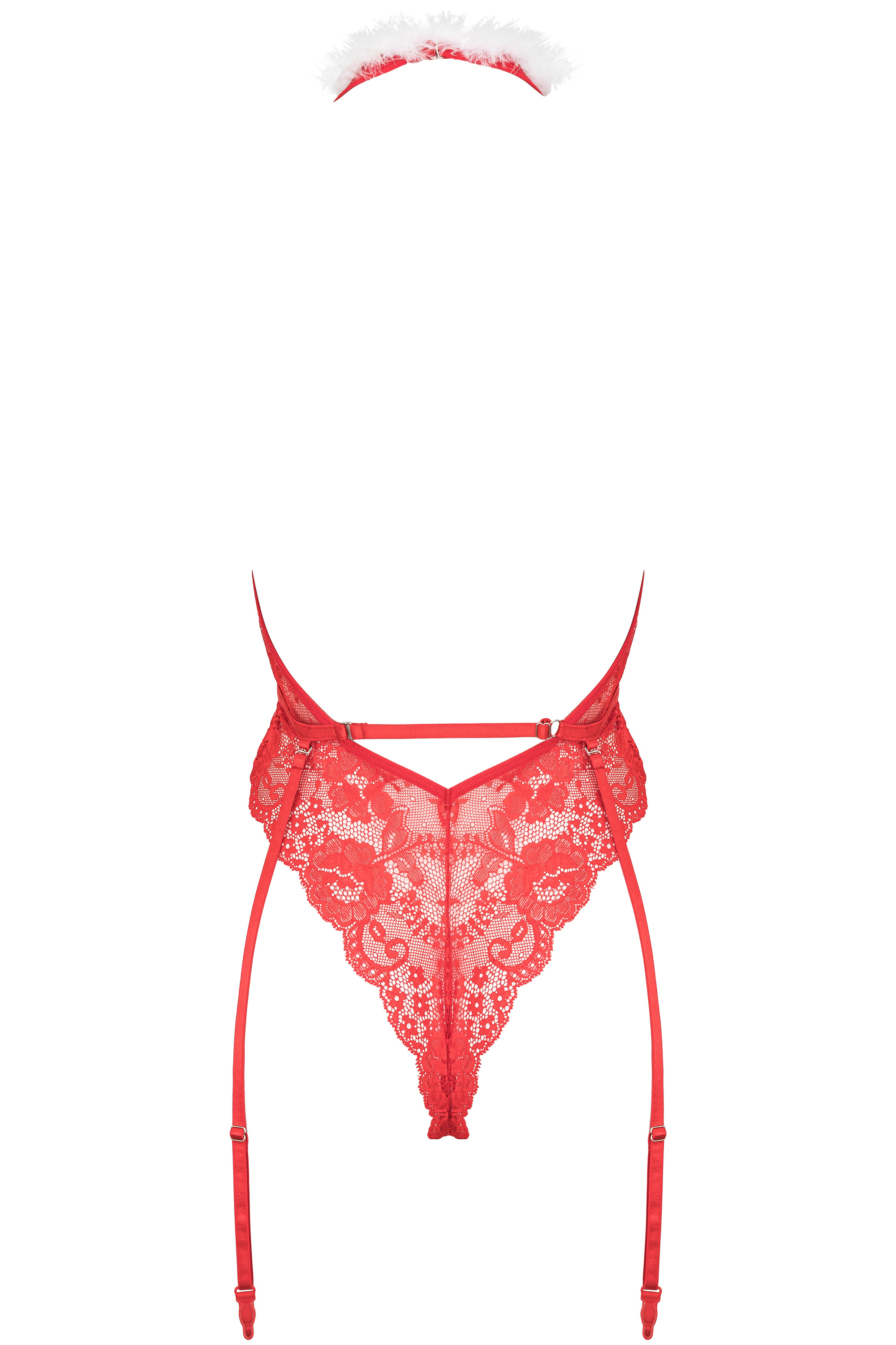 KOTEK Kristinella Body red/white L/XL
