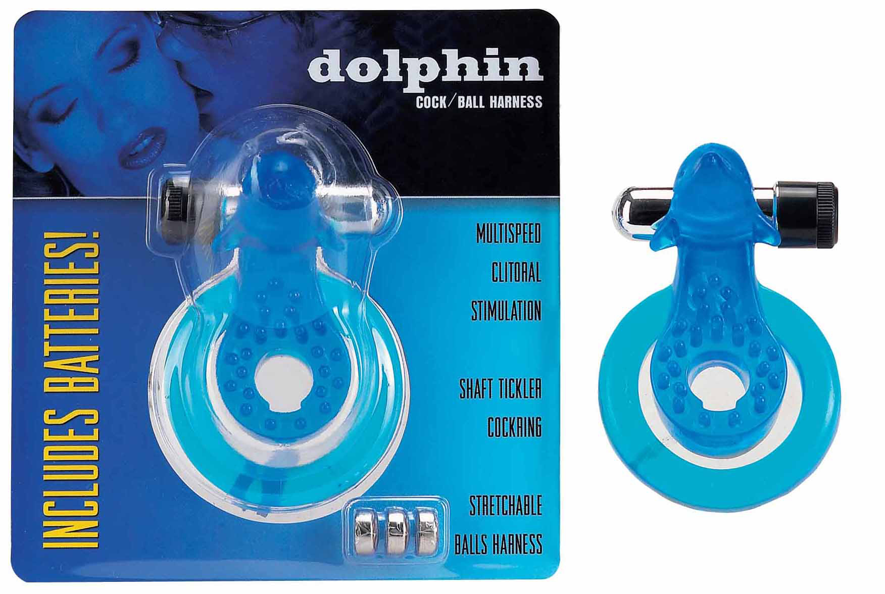 Cock & Ball Harness Dolphin blue