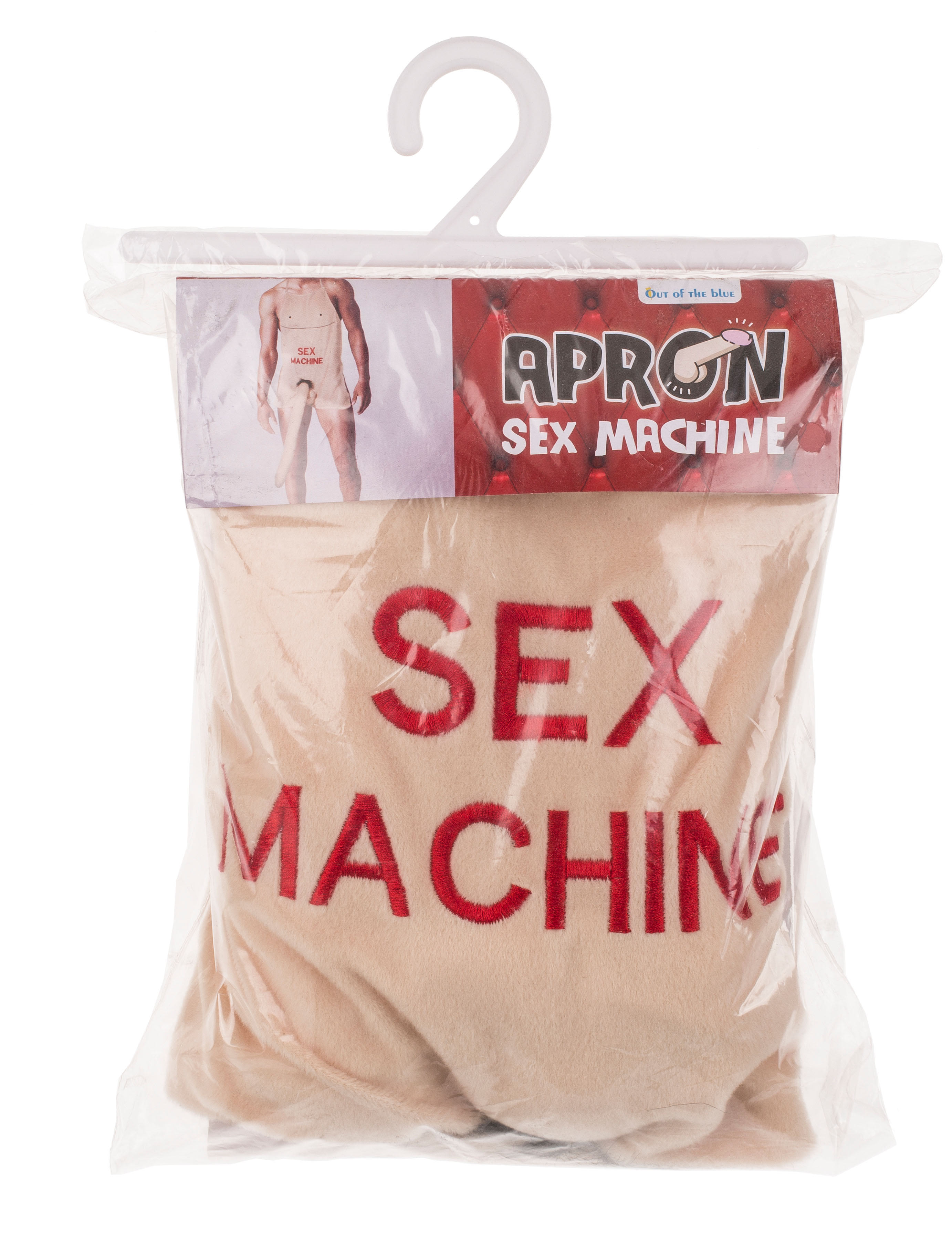 Schürze "Sex Machine" mit Plüsch-Penis
