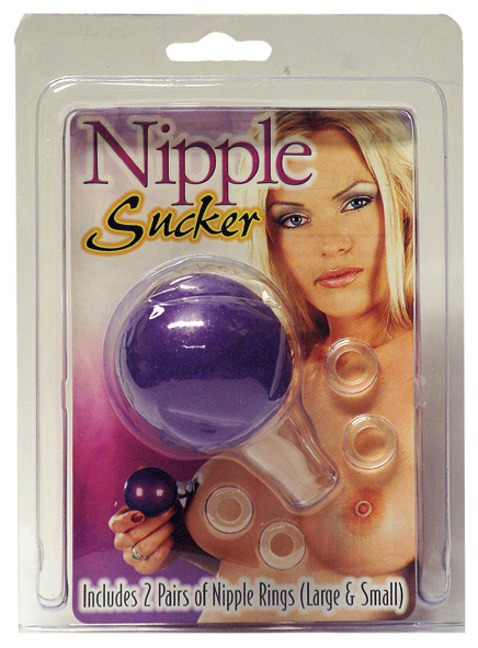 Nipple Sucker lila m. 4 Ringen