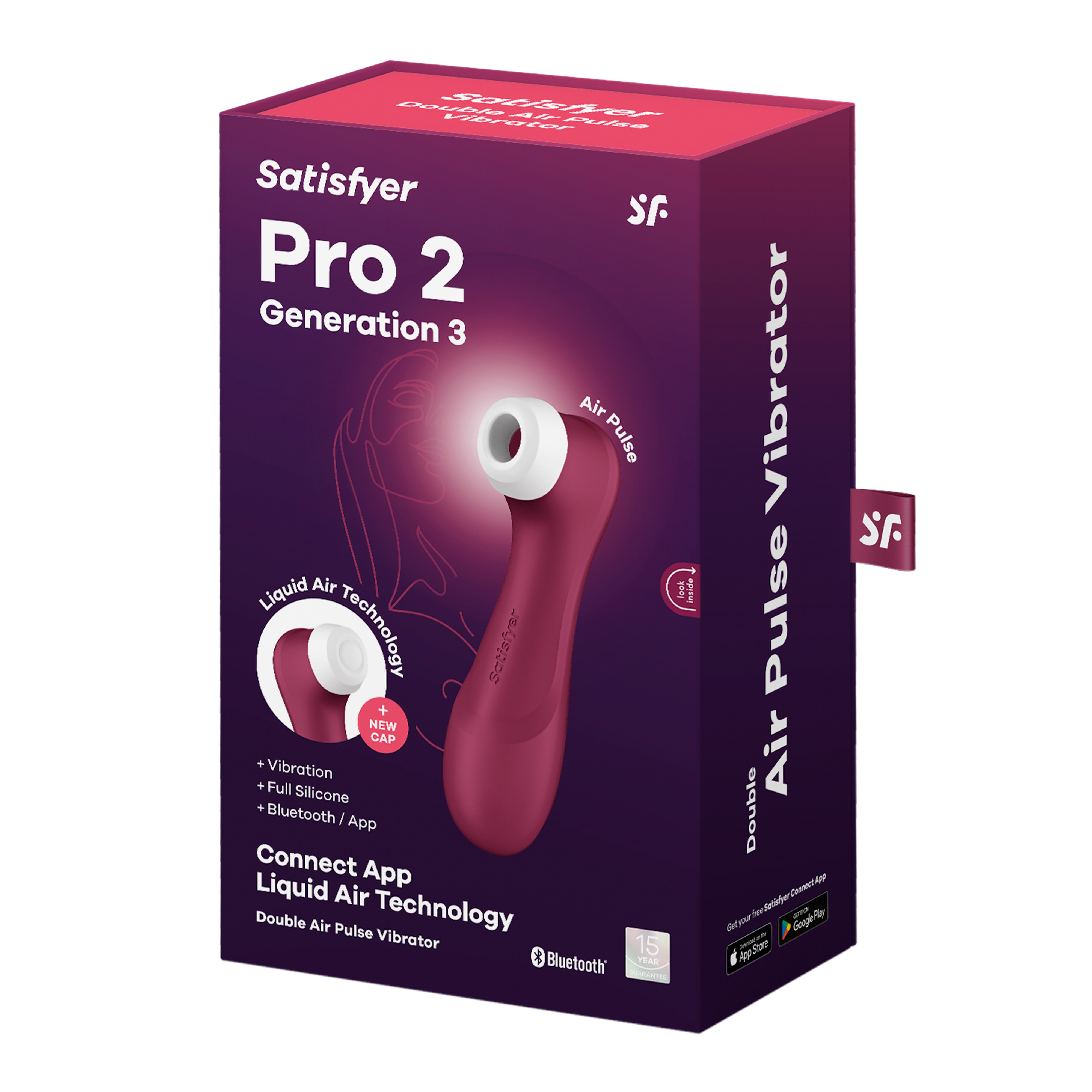 SATISFYER Pro 2 Generation 3 wine red+ SATISFYER Pro 2 Generation 3 wine red+