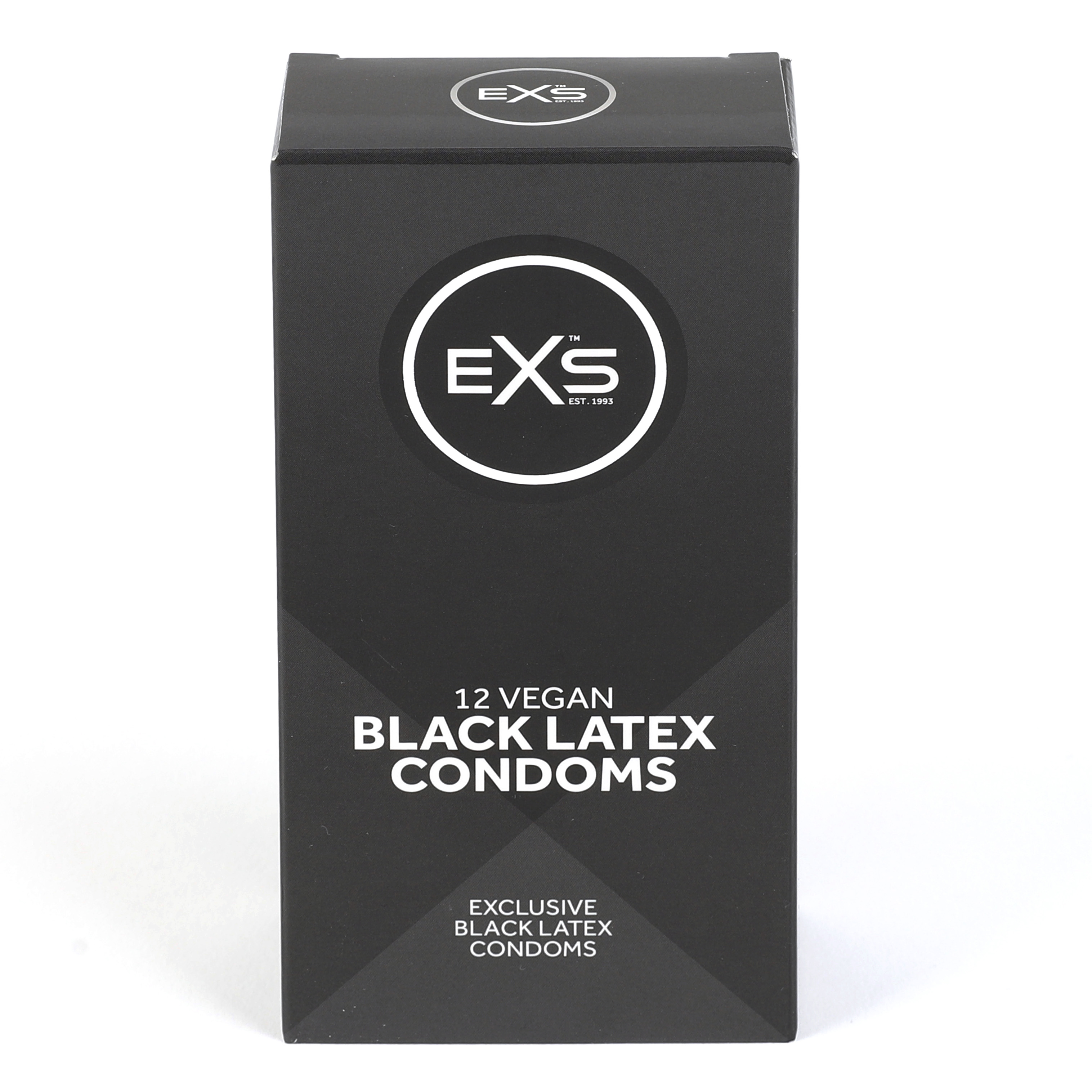 EXS Black Latex condoms (12pcs)