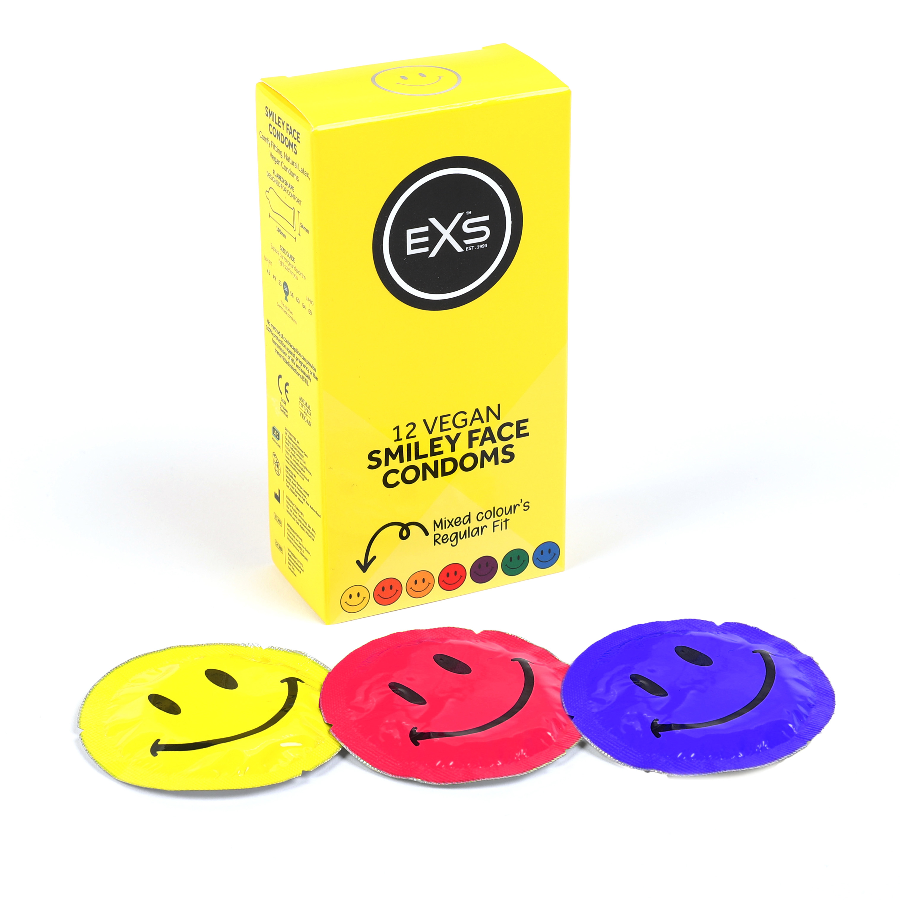 EXS Circular Smiley Face condoms (12pcs)
