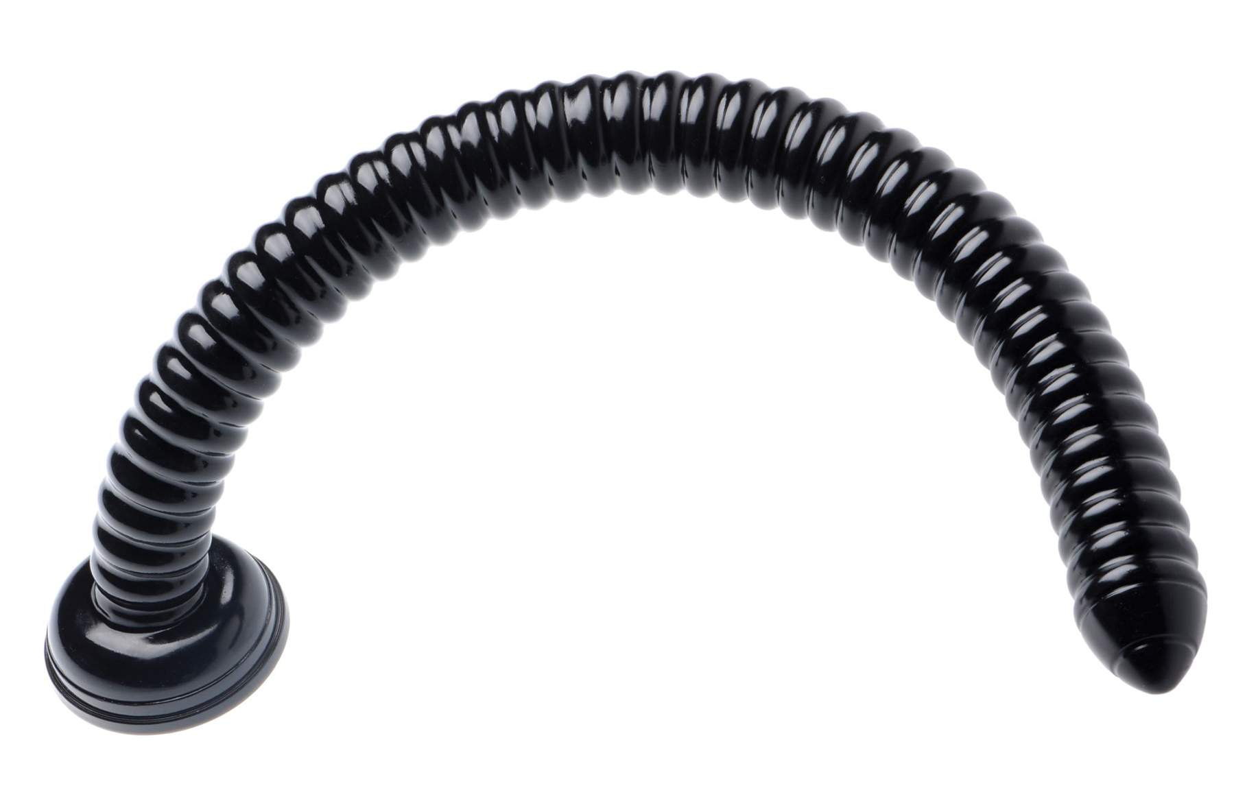 HOSED Ribbed Hose 19' Dildo black