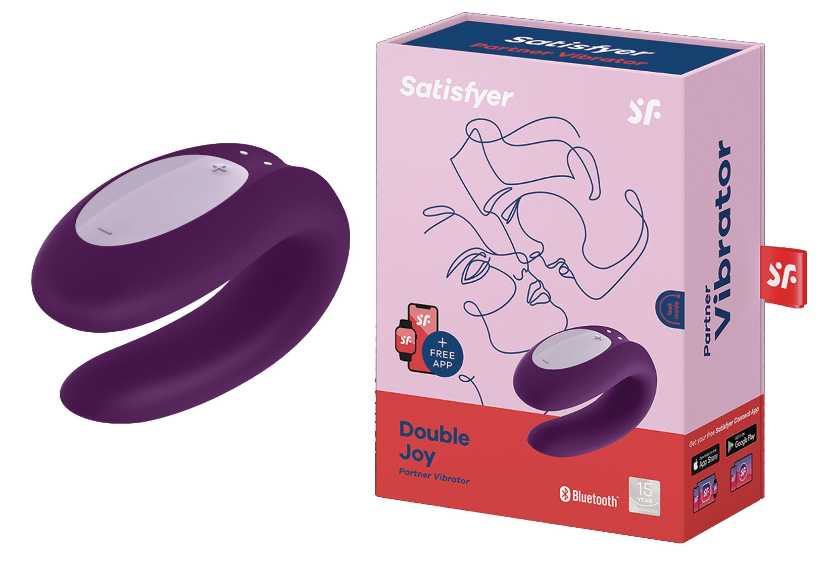 SATISFYER Double Joy violet