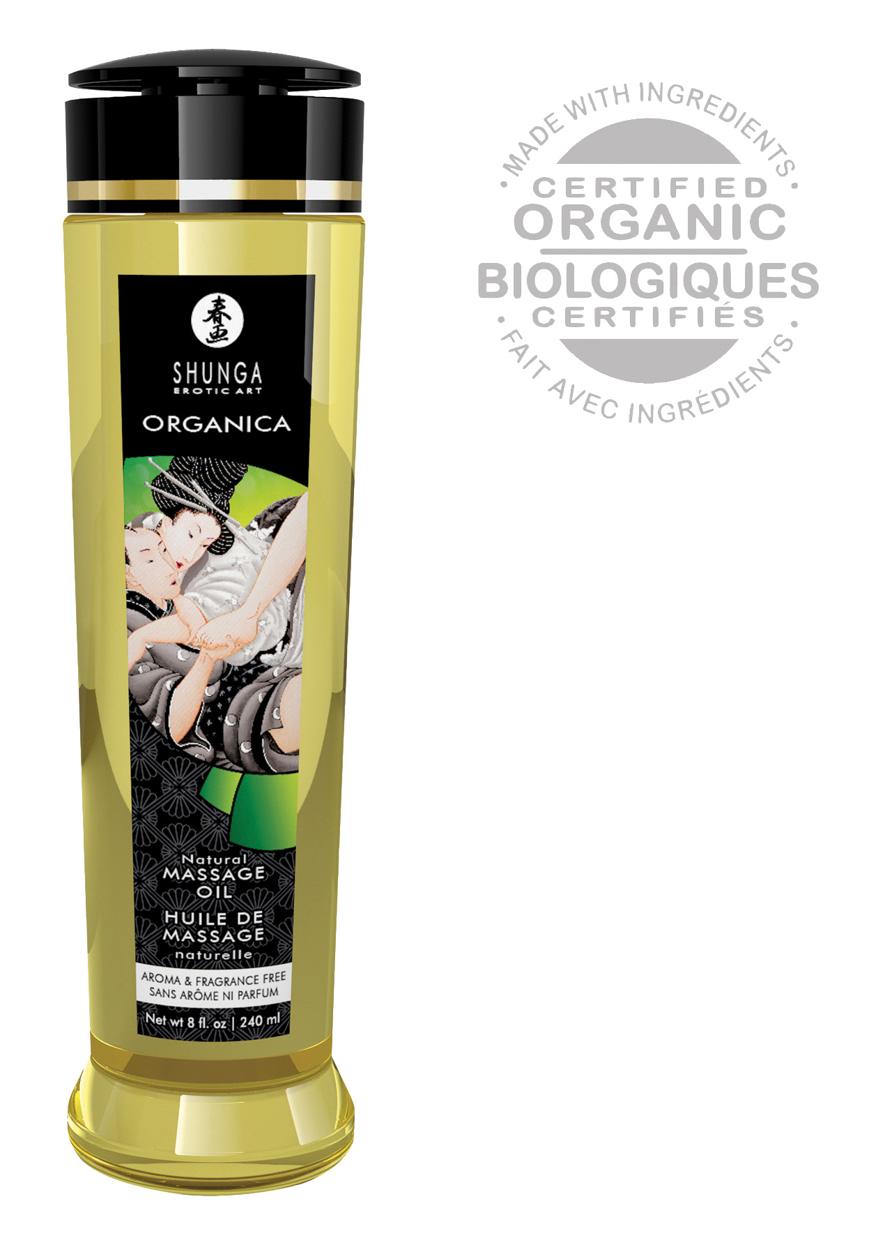 SHUNGA Massage Öl Organica Aroma & Fragrance free 240ml