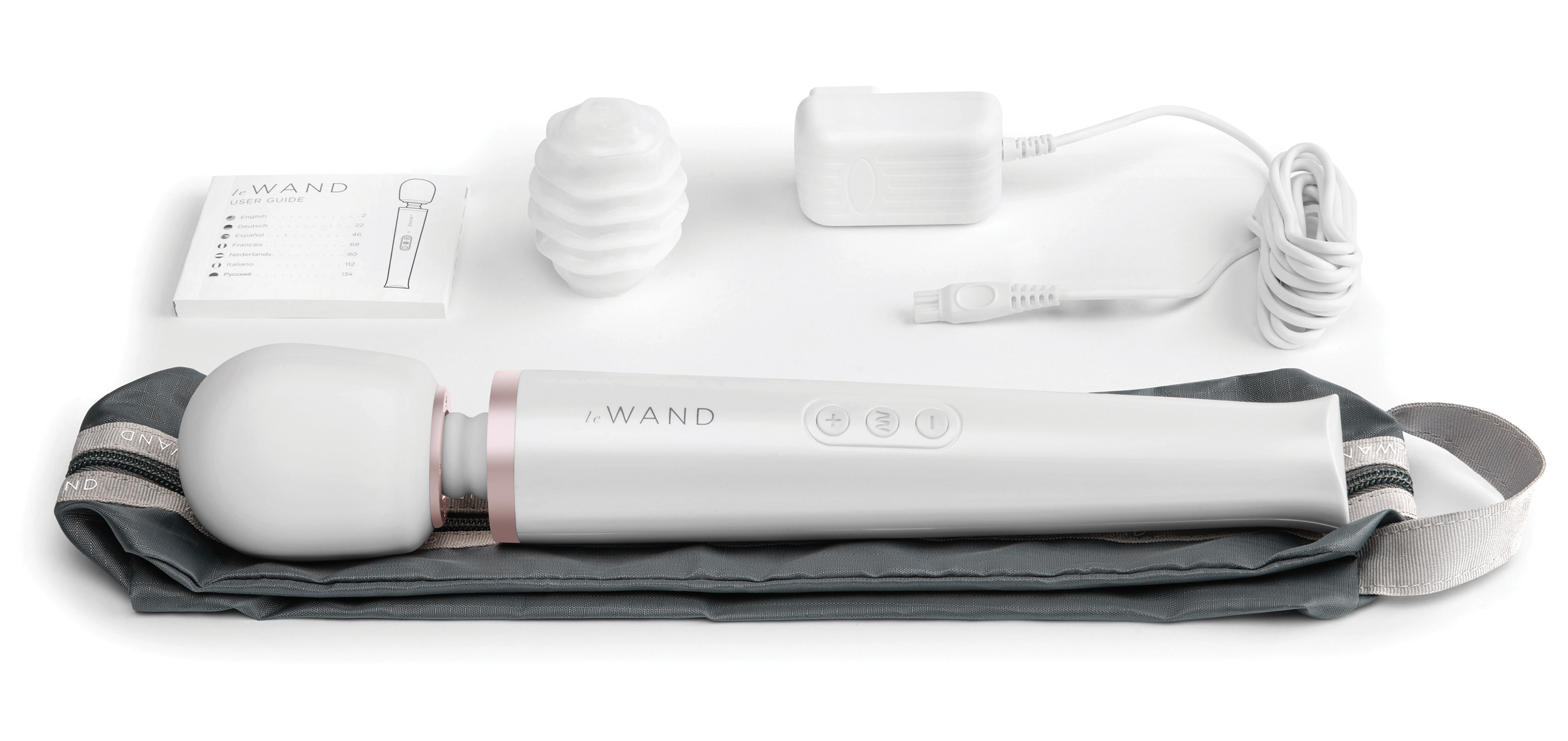 Le Wand Pearl White rechargeable massager