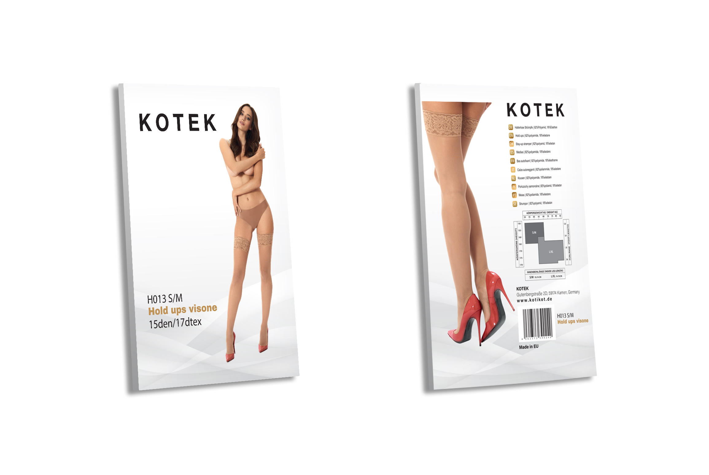 KOTEK Halterlose Strümpfe H013 visone S/M KOTEK Halterlose Strümpfe H013 visone S/M